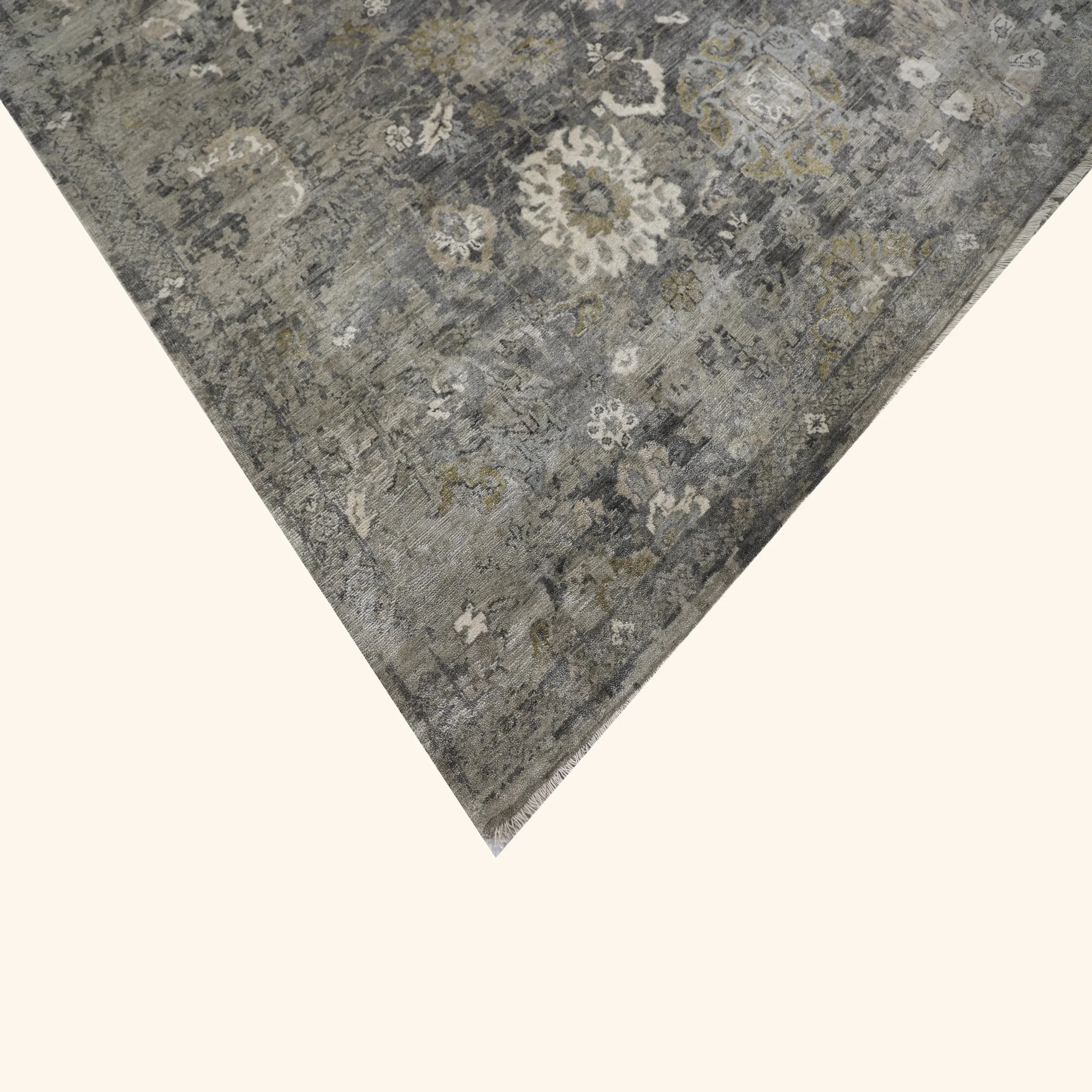 Grey Alchemy Transitional Silk Rug - Image 3