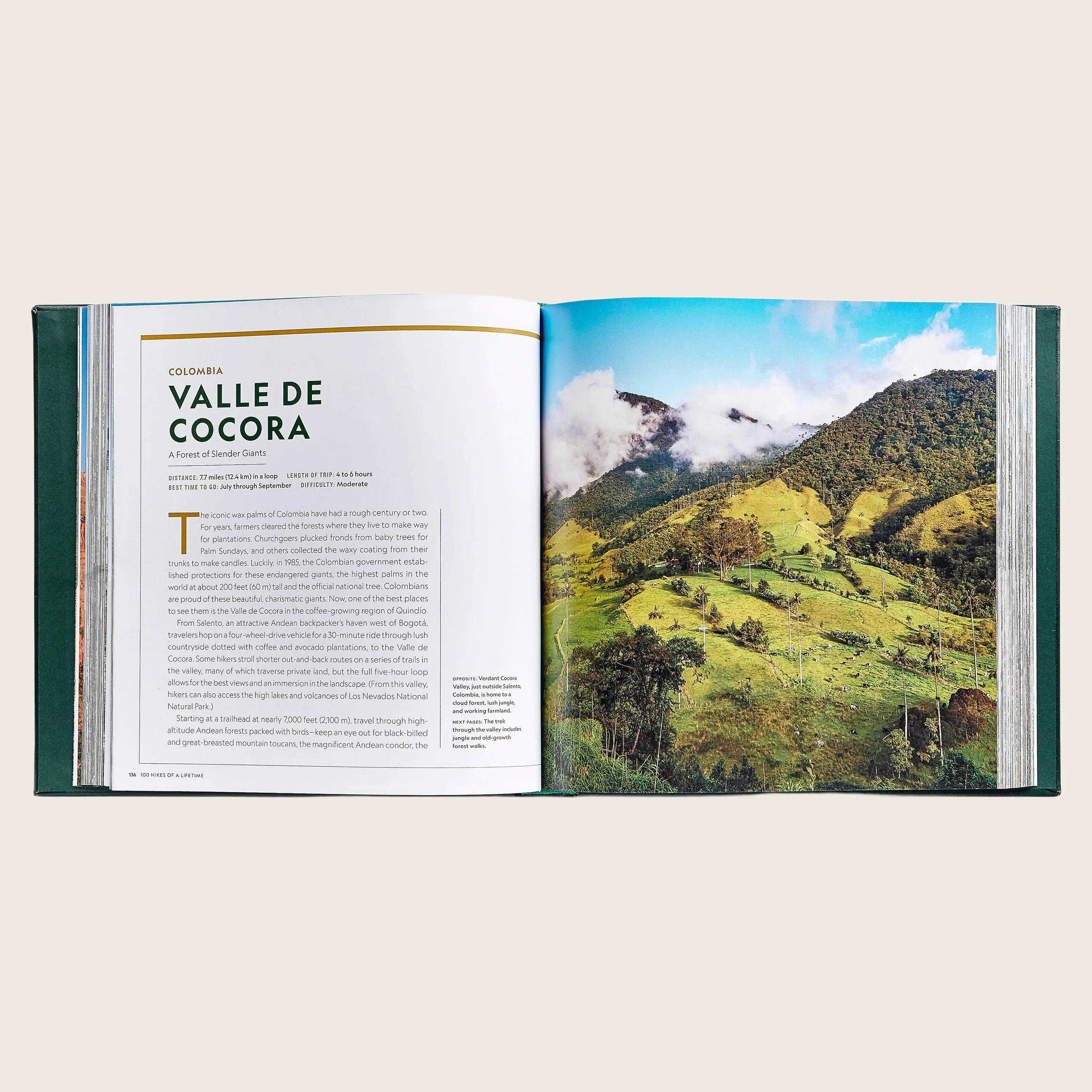 100 Hikes Of A Lifetime Leather Bound Book - Image 2