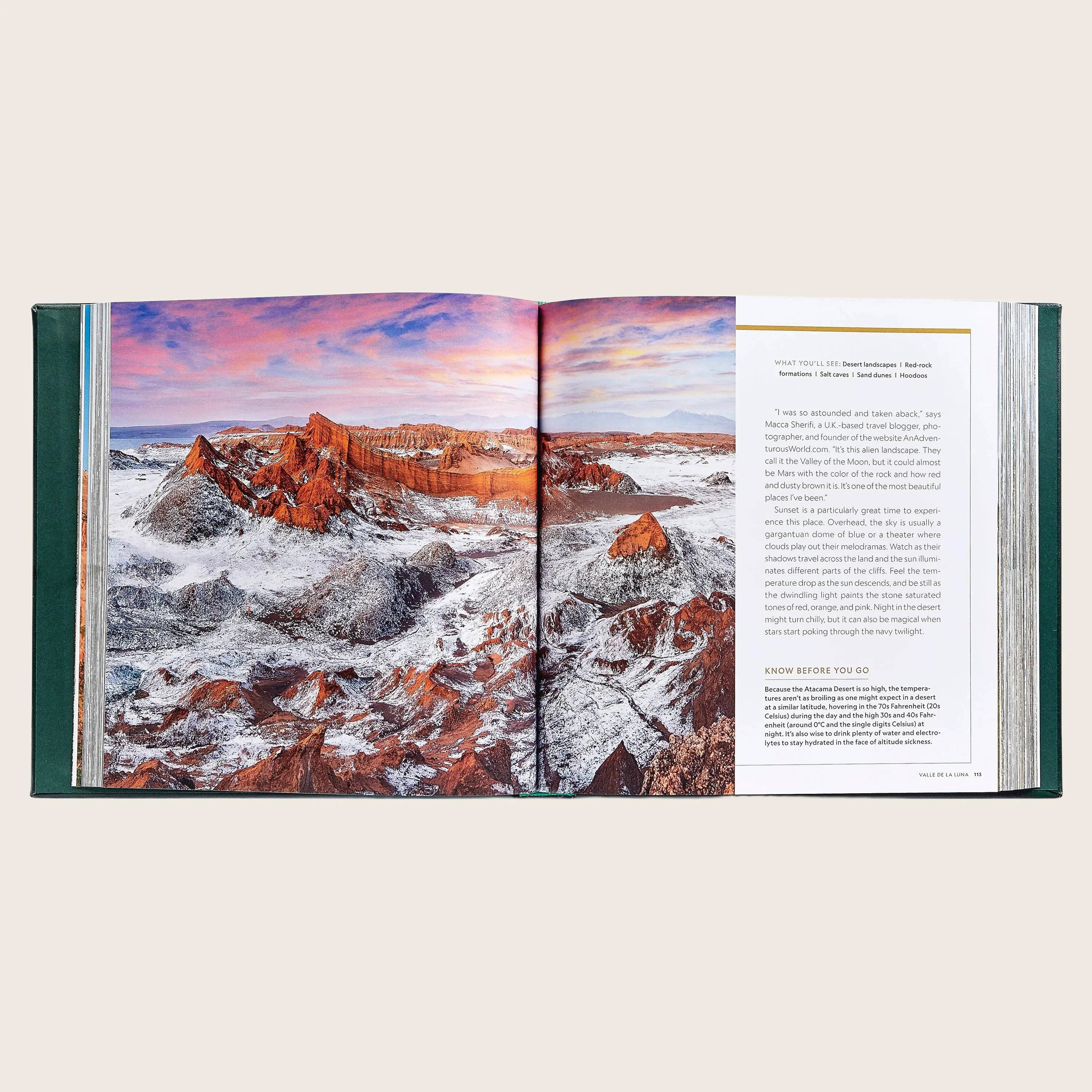 100 Hikes Of A Lifetime Leather Bound Book - Image 3