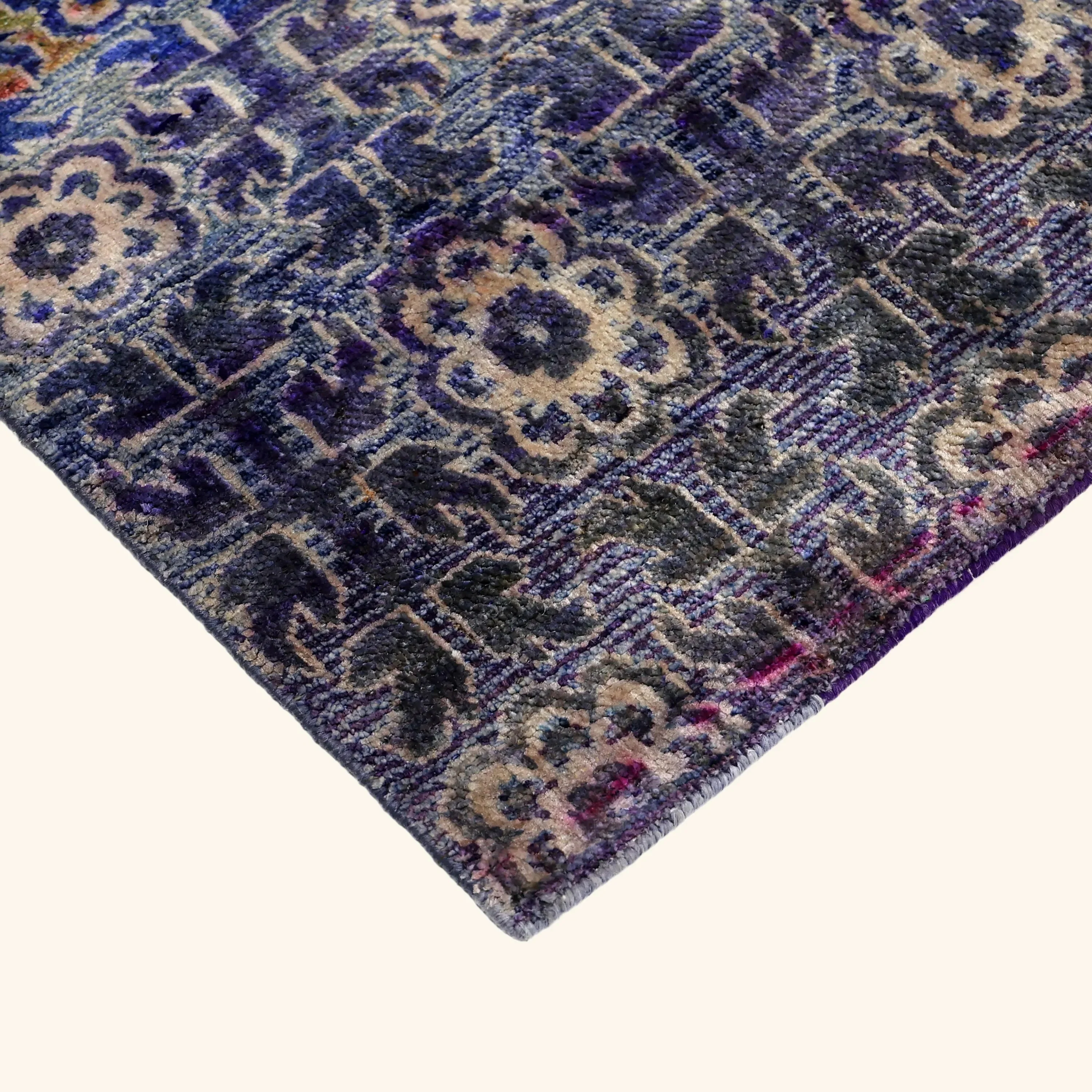 Purple Alchemy Contemporary Silk Runner - 3'1" x 14'11" - Image 5