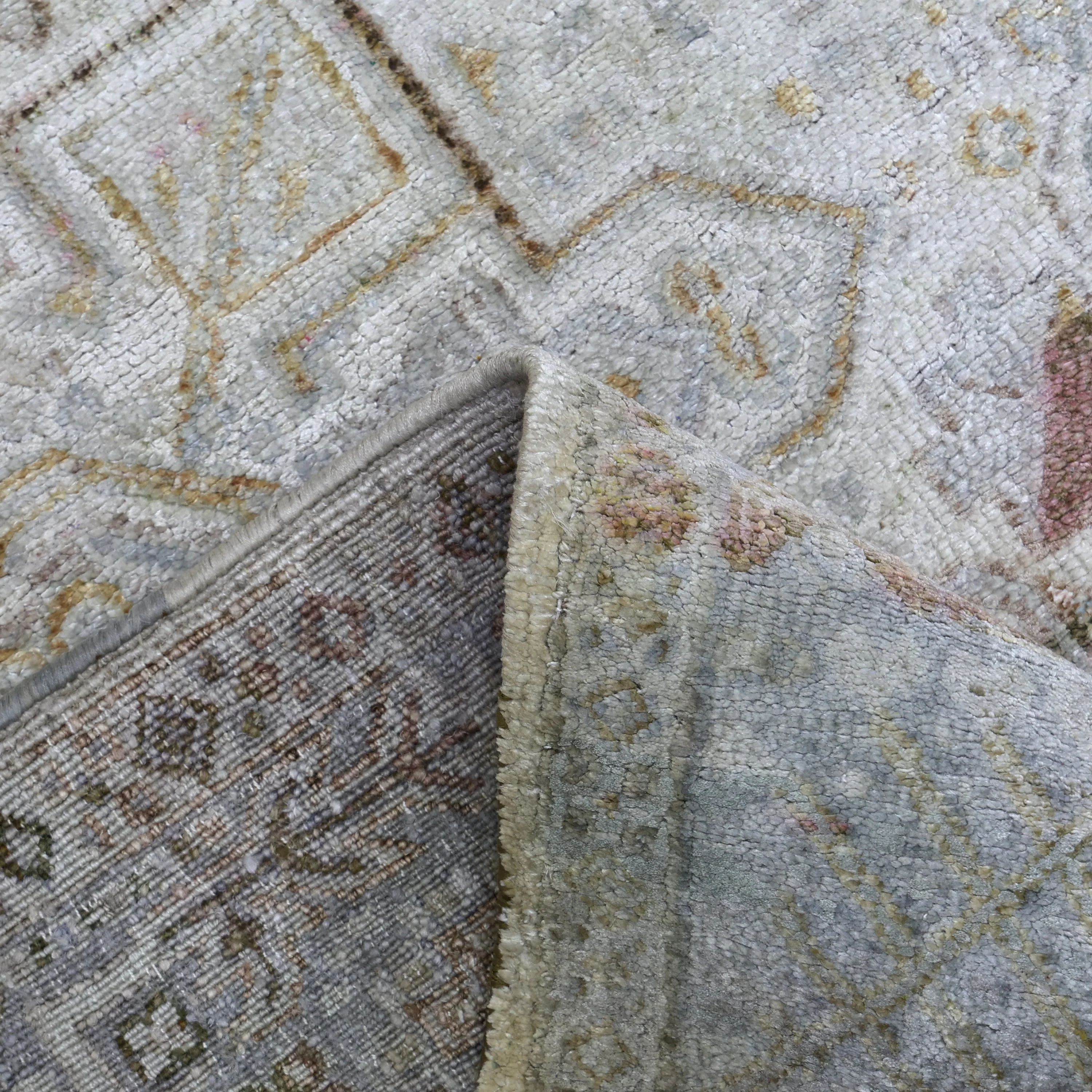 Multicolored Alchemy Traditional Silk Runner - 3'11" x 12'2" - Image 7
