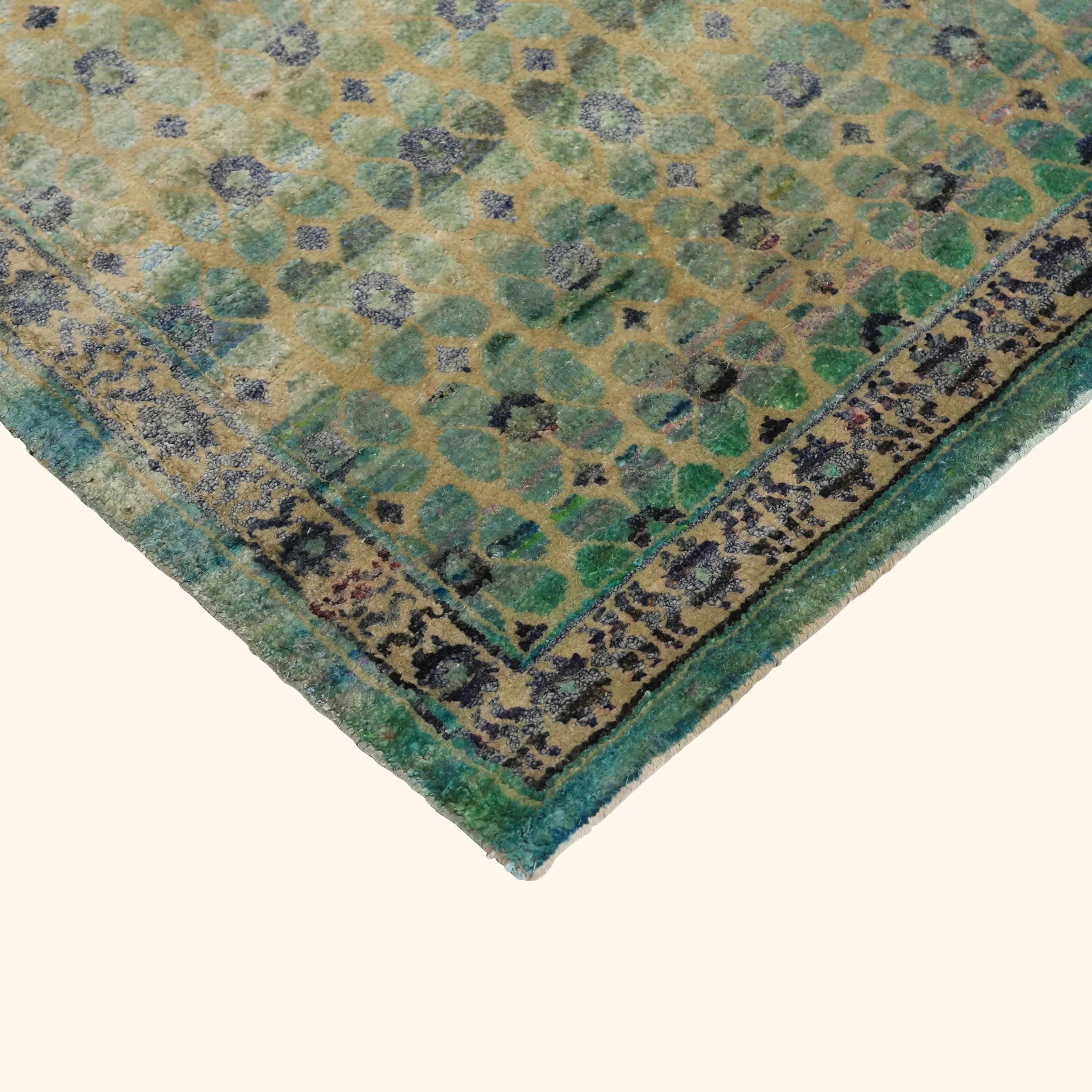 Blue Alchemy Contemporary Silk Rug - 11'8" x 15'2" - Image 5