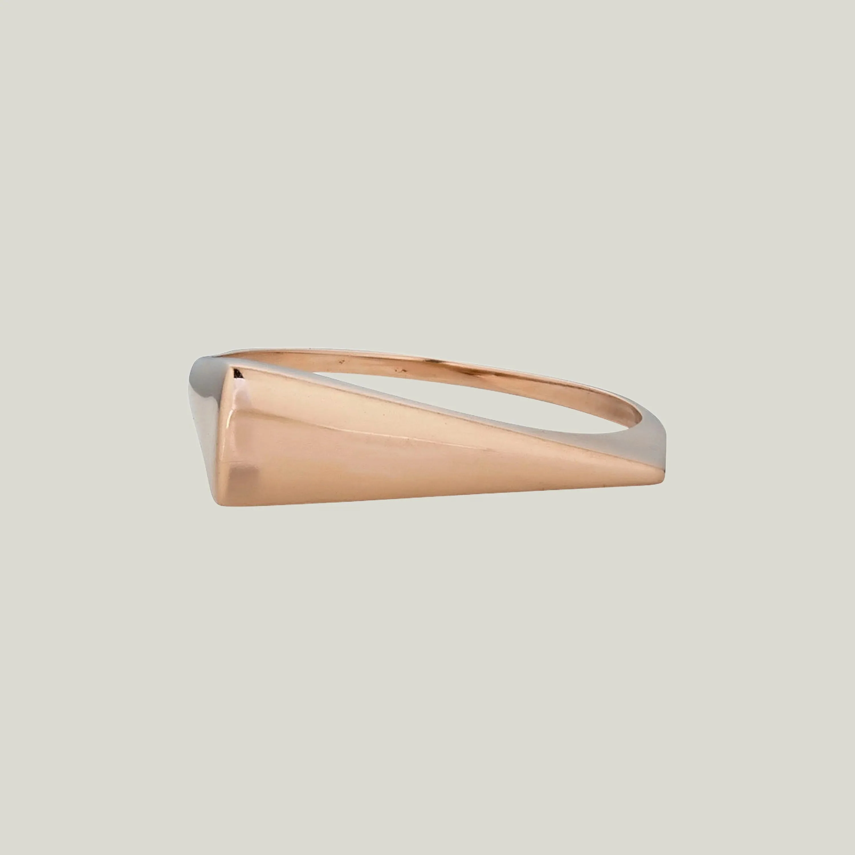 14K Rose Gold Wedge Ring