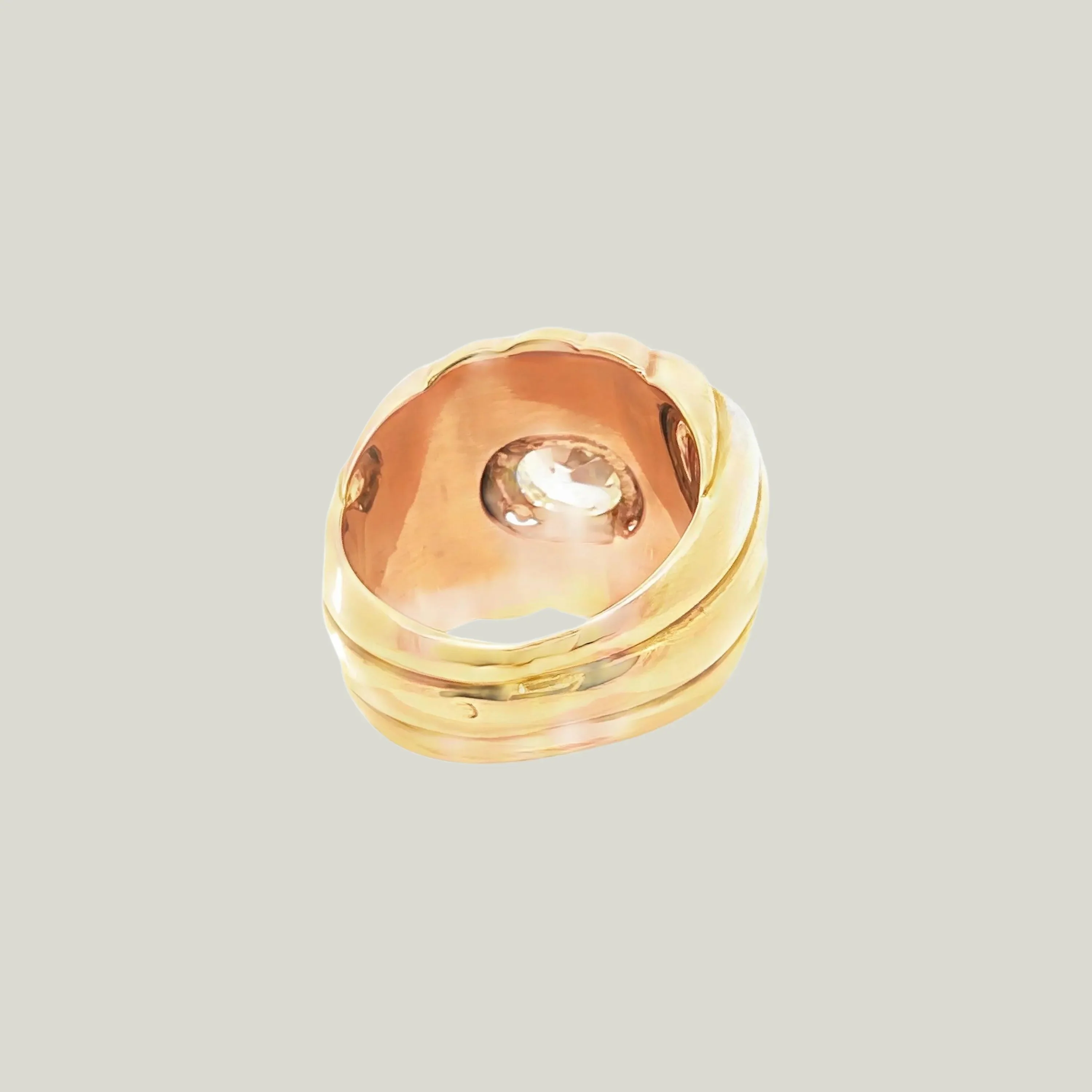 18K Yellow Gold French 1.95cts Cushion Diamond Retro Ring LFG Certificate - Image 4