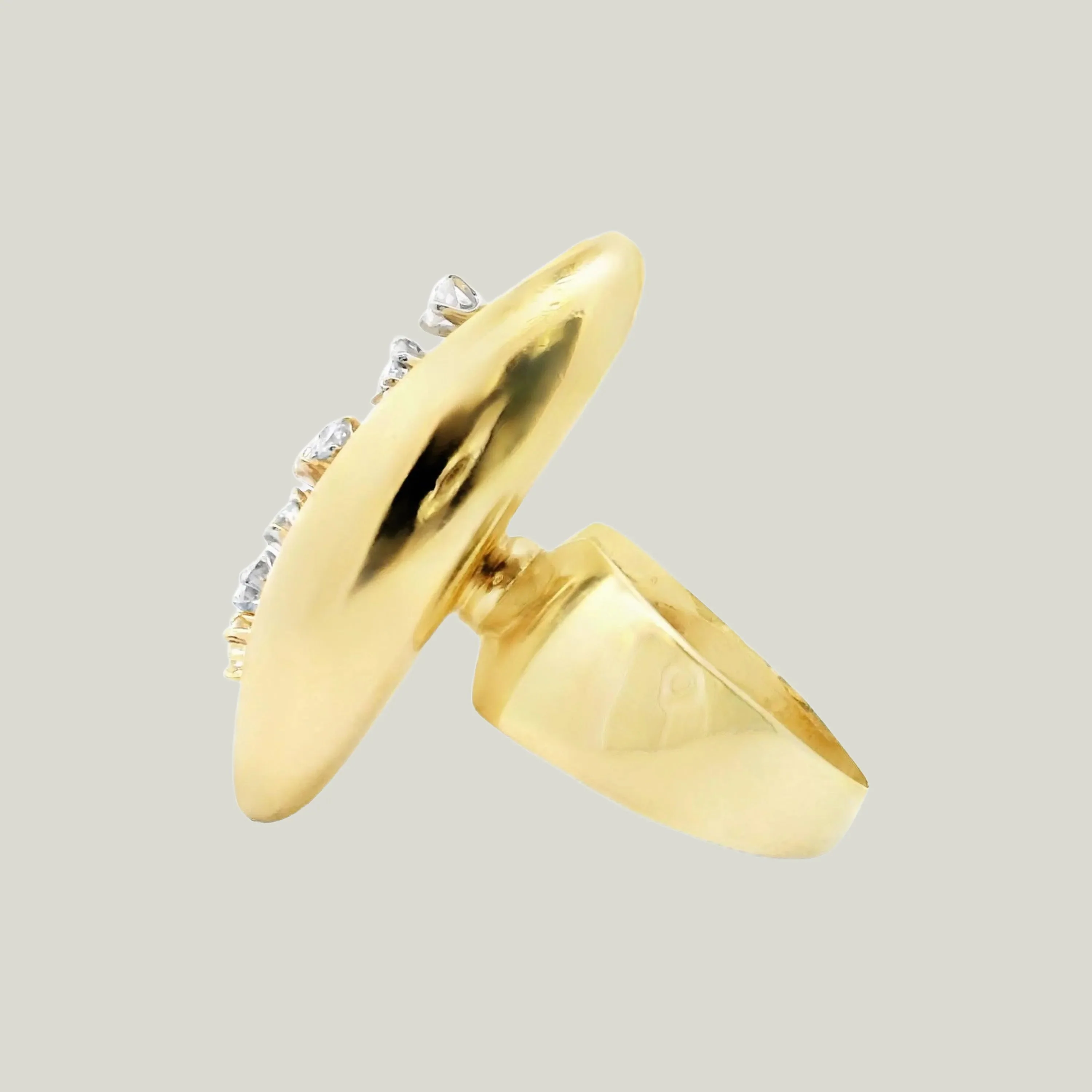 18KYG Modernist Diamond Scatter Ring - Image 2