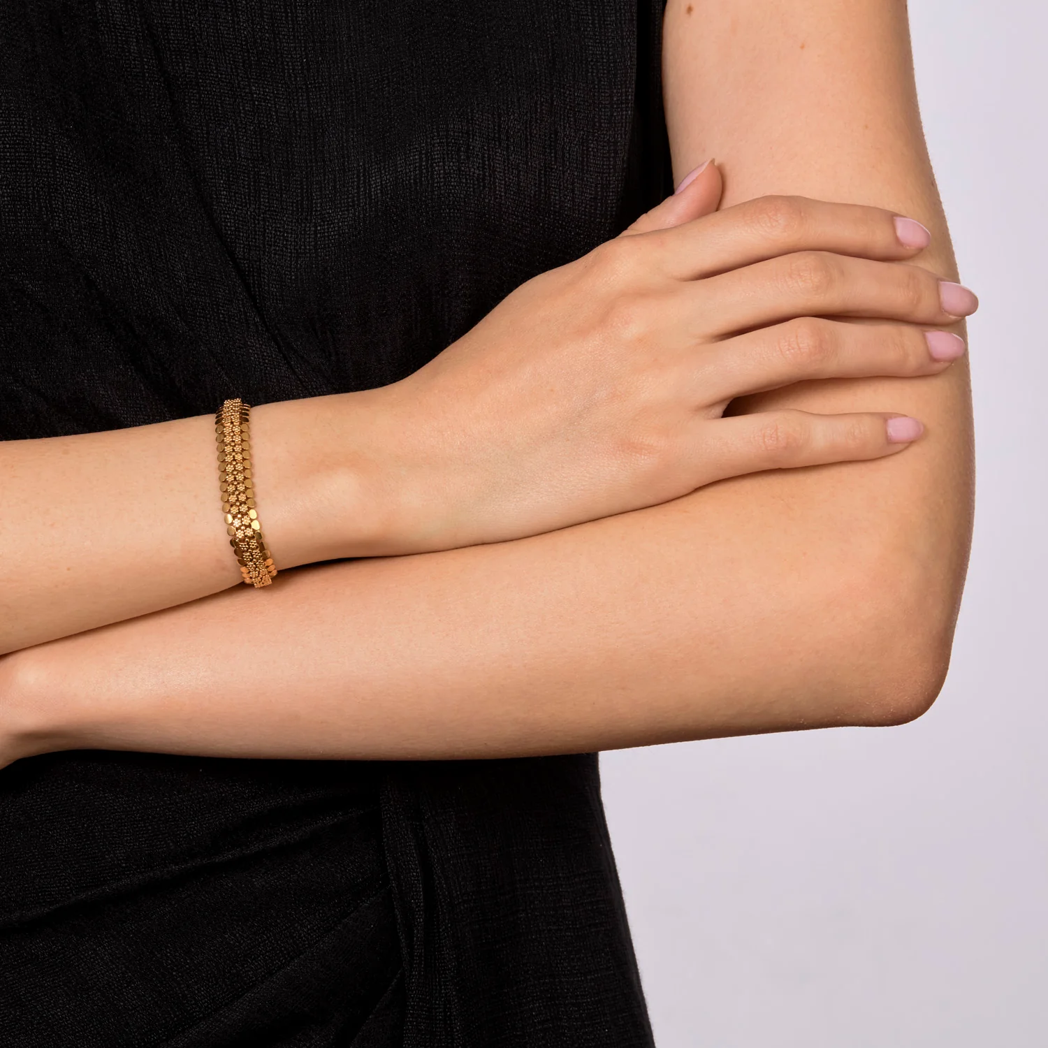 1950s European 18k Gold Bracelet - Image 3