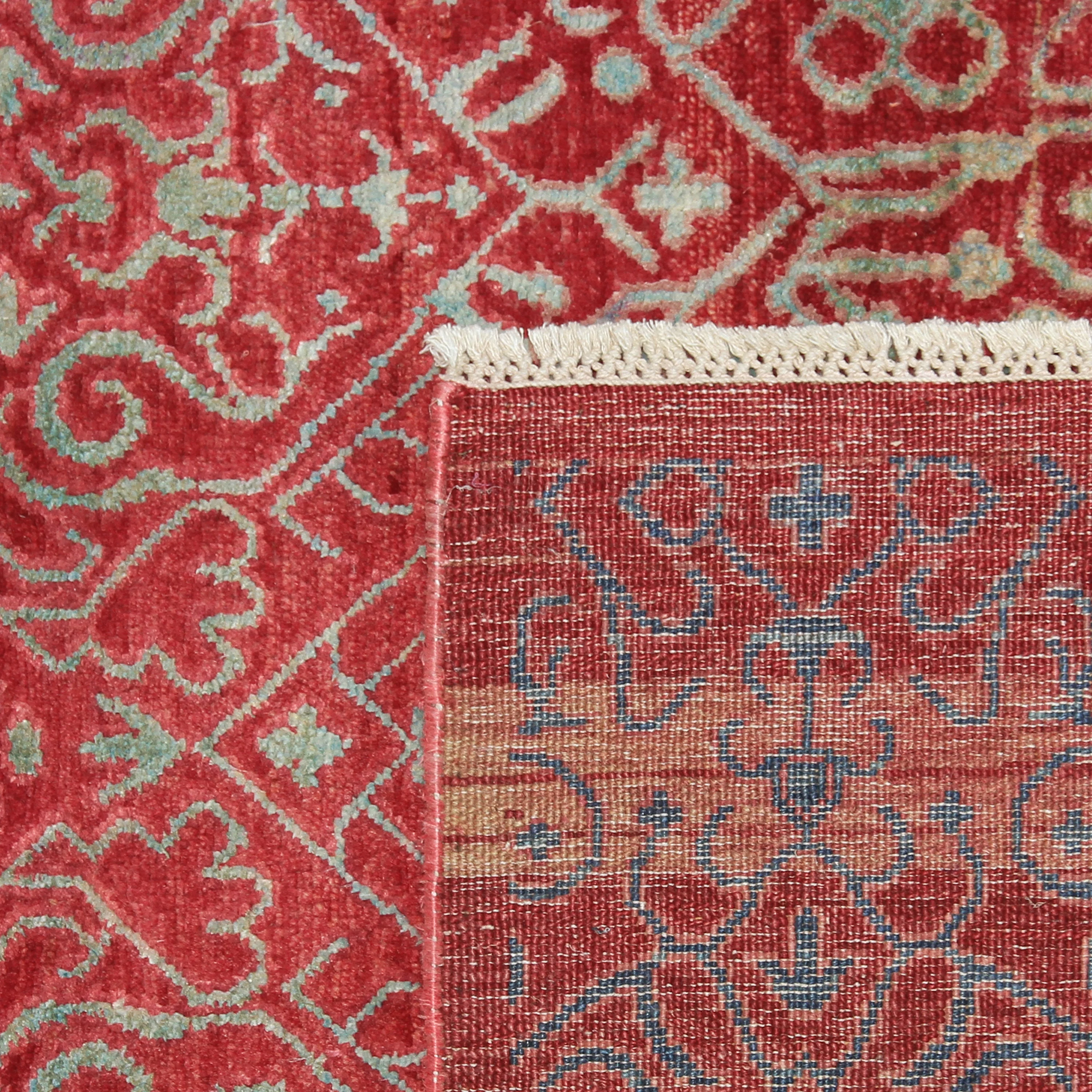 Red Alchemy Silk Wool Blend Rug - 9' x 13' - Image 6