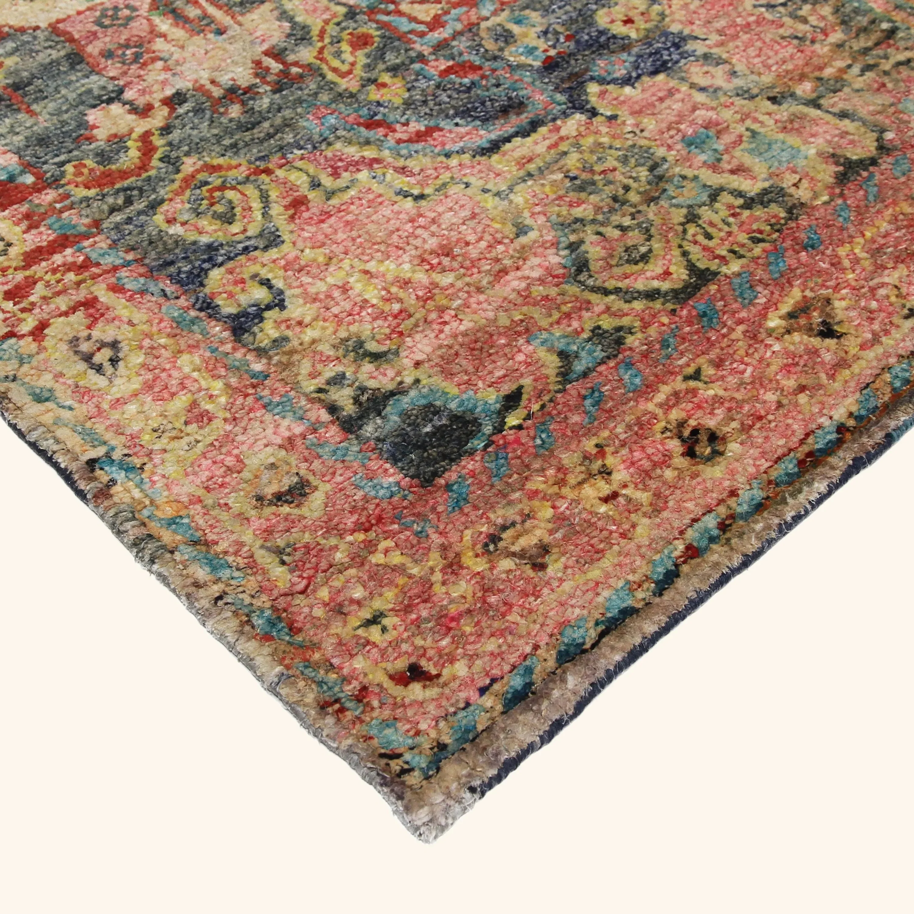 Multicolored Alchemy Transitional Silk Rug - 7'11" x 9'2" - Image 6
