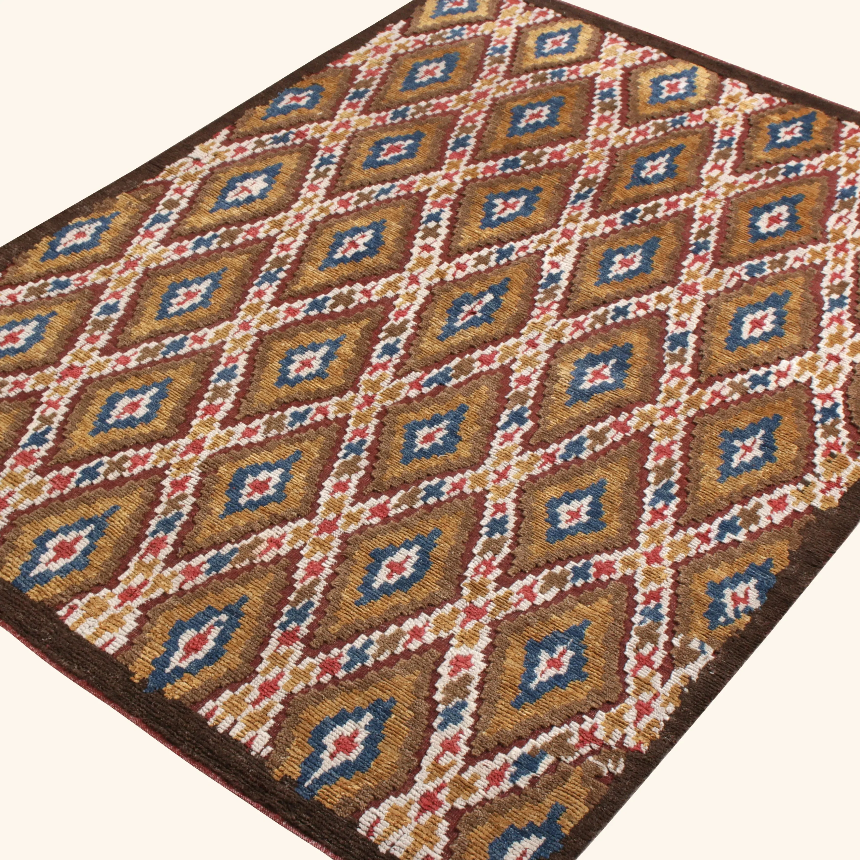 Brown Moroccan Wool Rug - 6'4" x 8'4" - Image 3