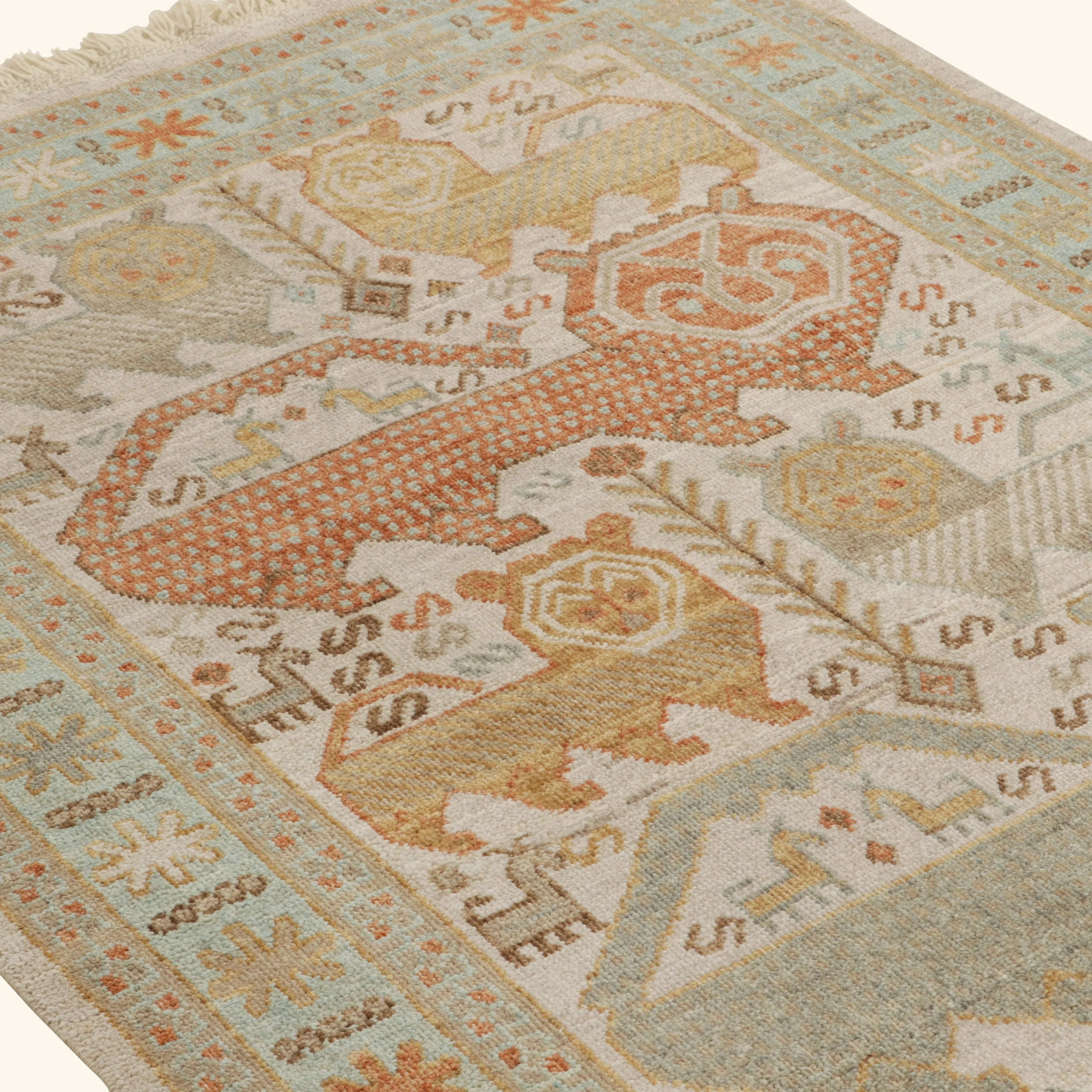 Red Traditional Wool Rug - 3'11" x 6'2" - Image 2