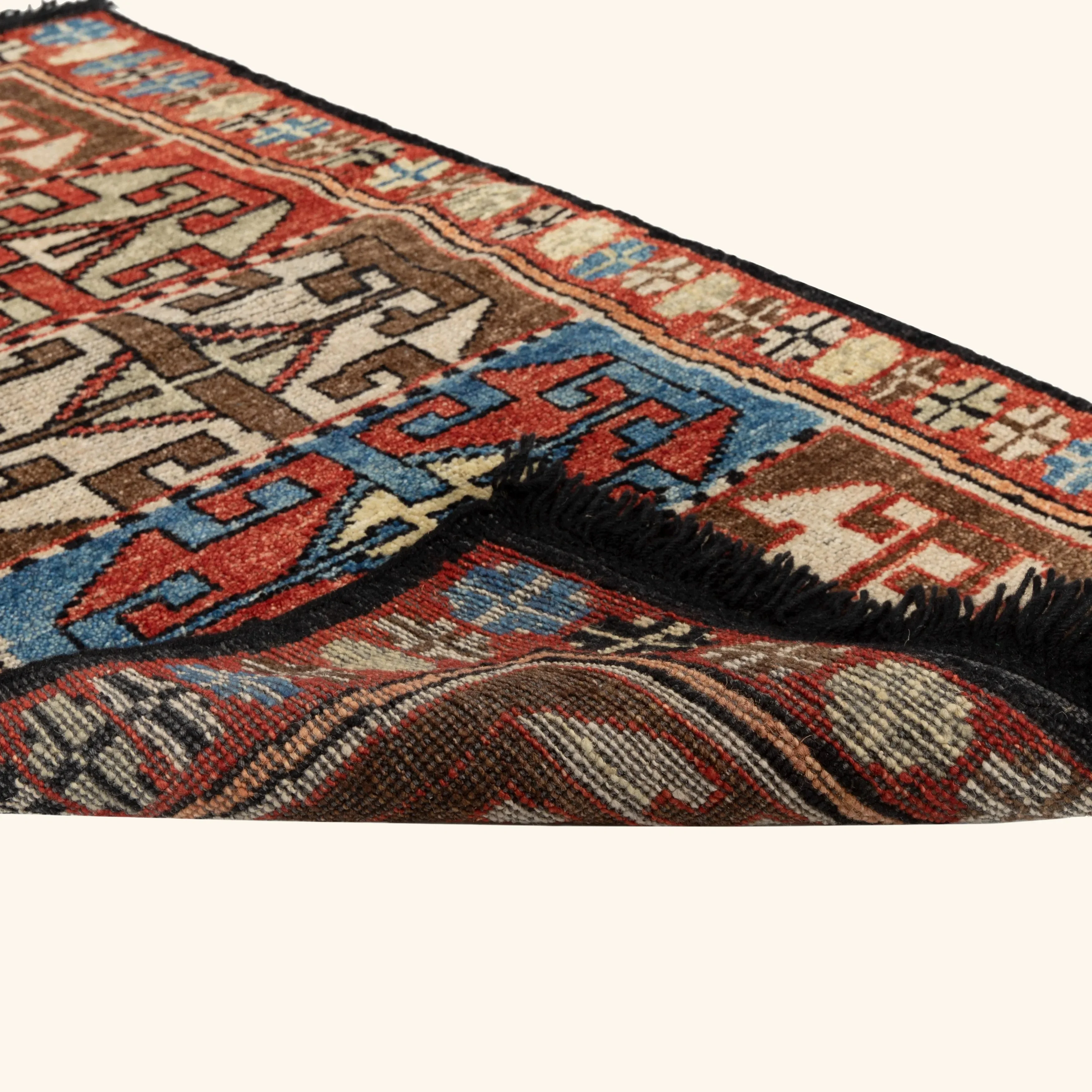 Red Traditional Wool Rug - 2'2" x 4'1" - Image 5
