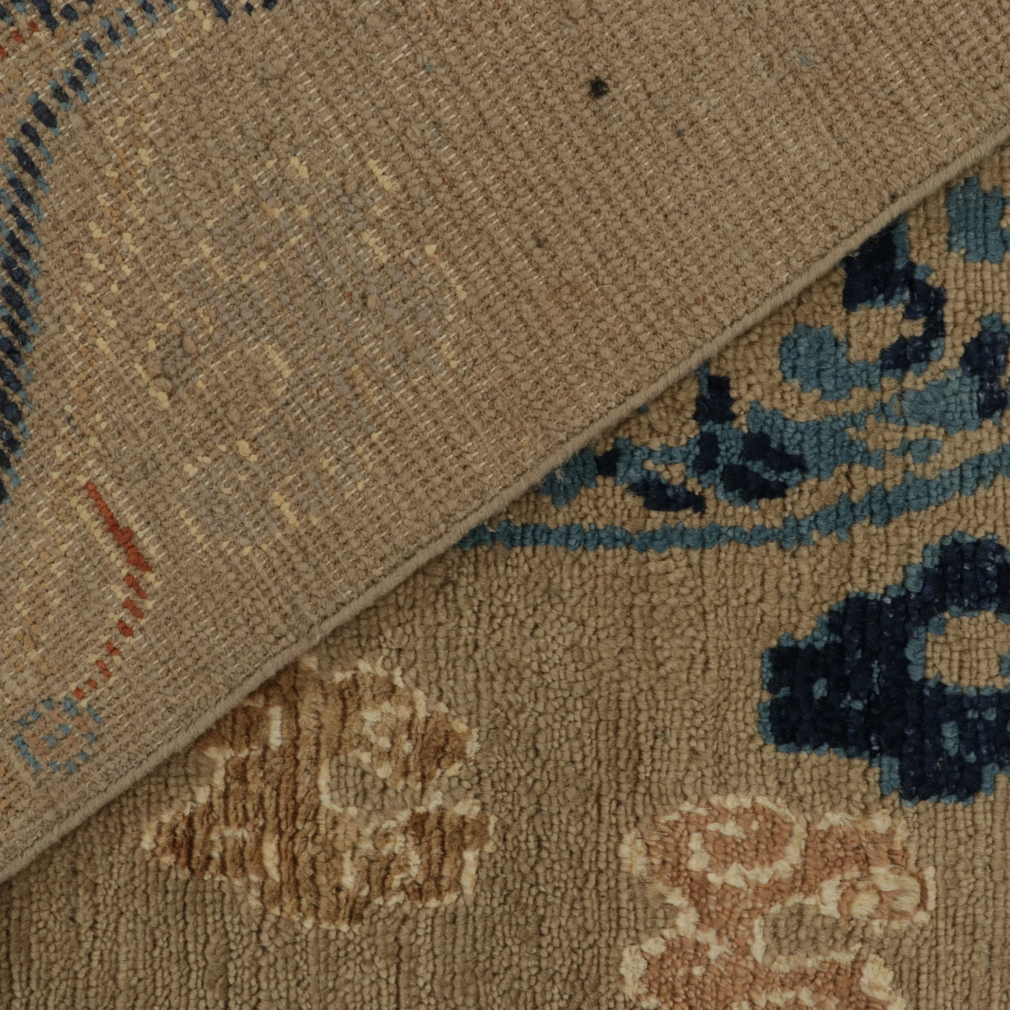 Brown Traditional Wool Rug - 3' x 6' - Image 6