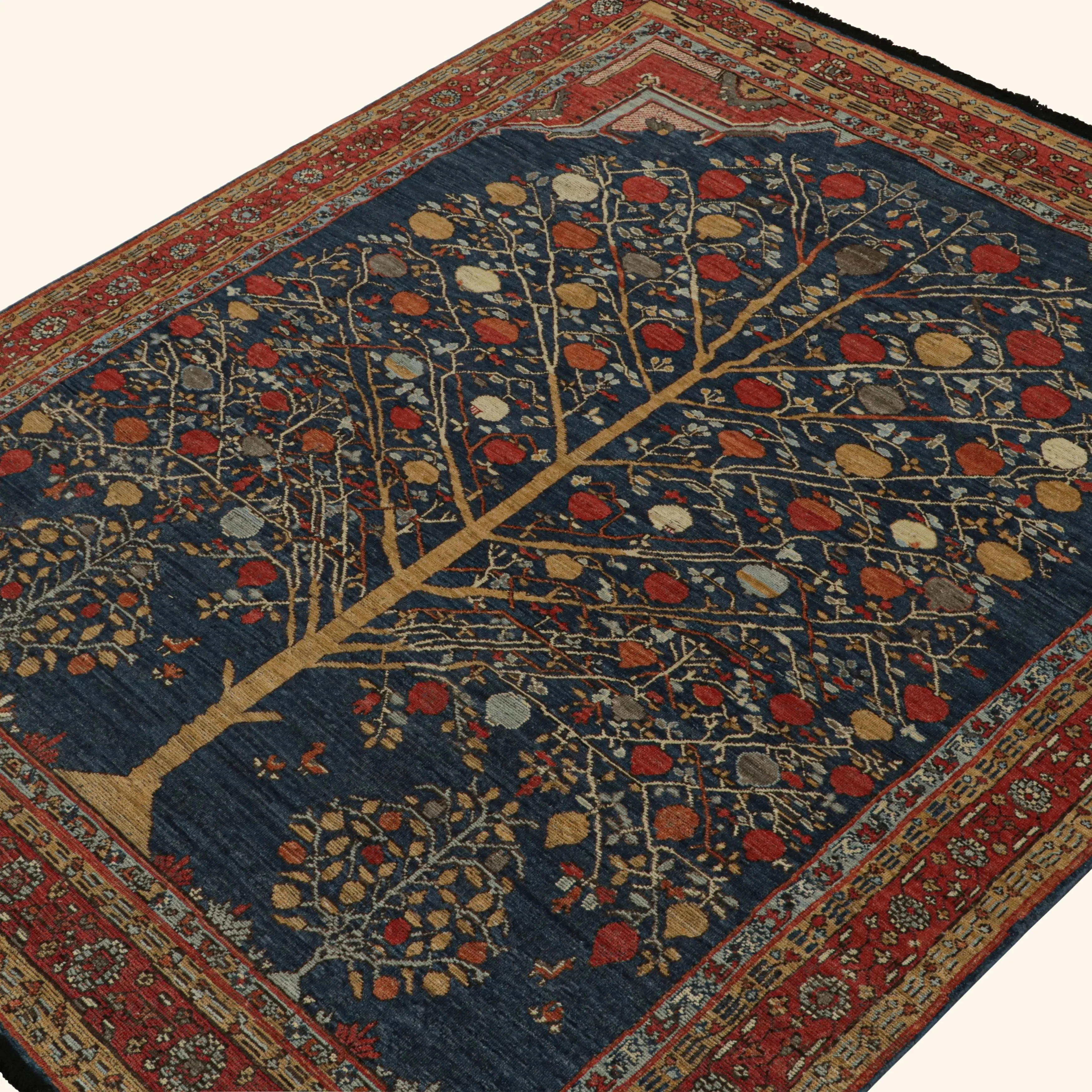 Blue Traditional Wool Rug - 8'2" x 9'10" - Image 2
