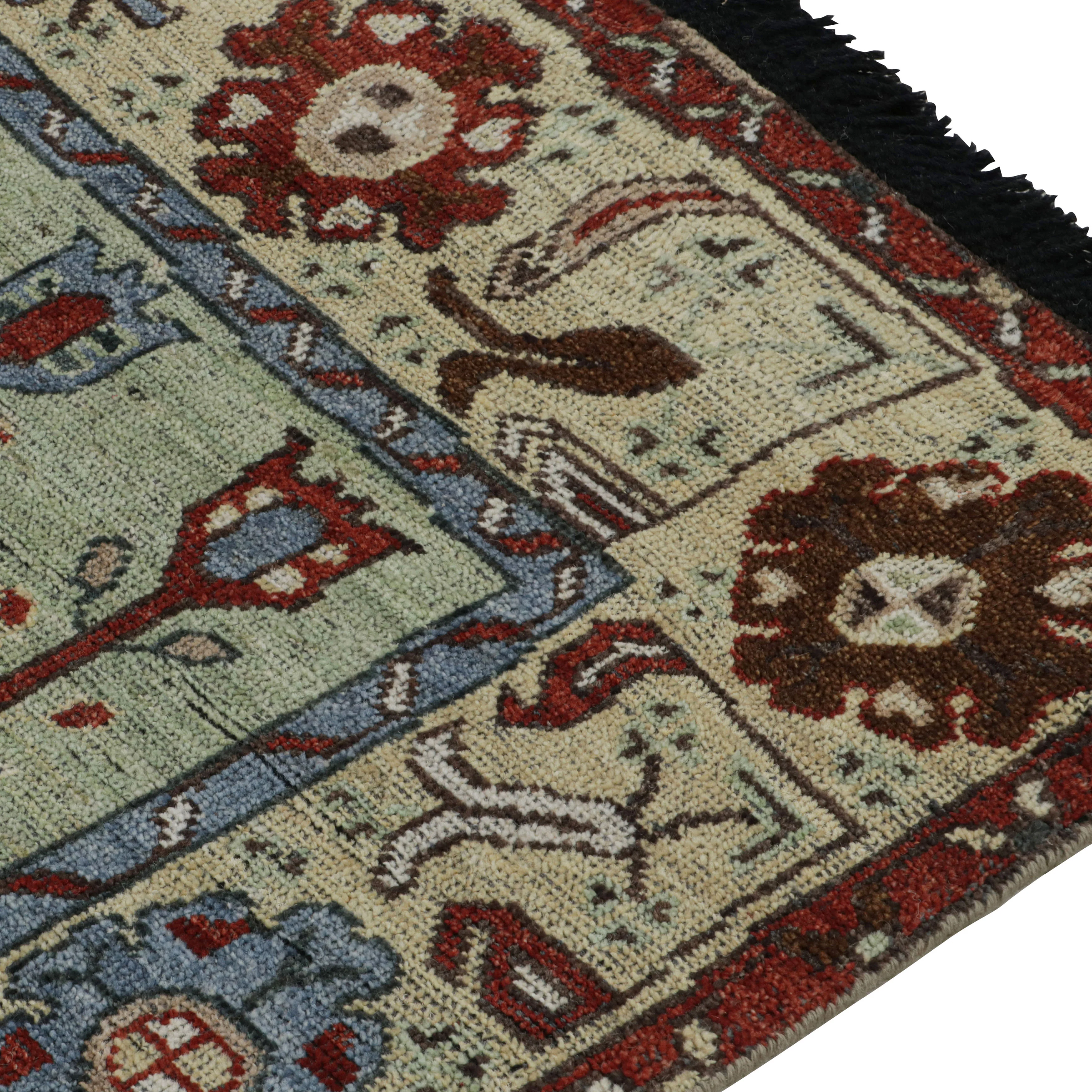 Multi Traditional Wool Rug - 3'6" x 6'1" - Image 5