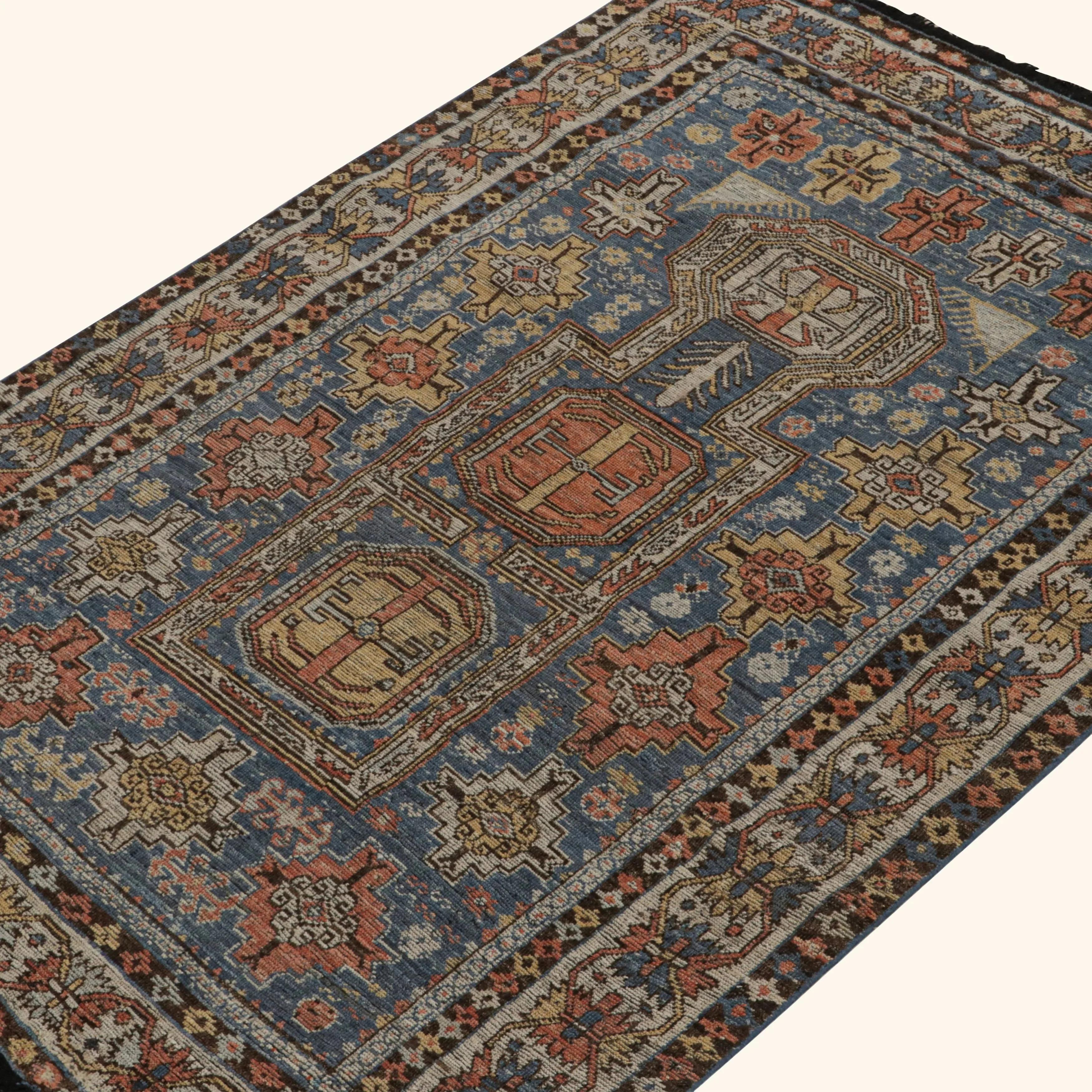 Multi Traditional Wool Rug - 5'1" x 6'11" - Image 2