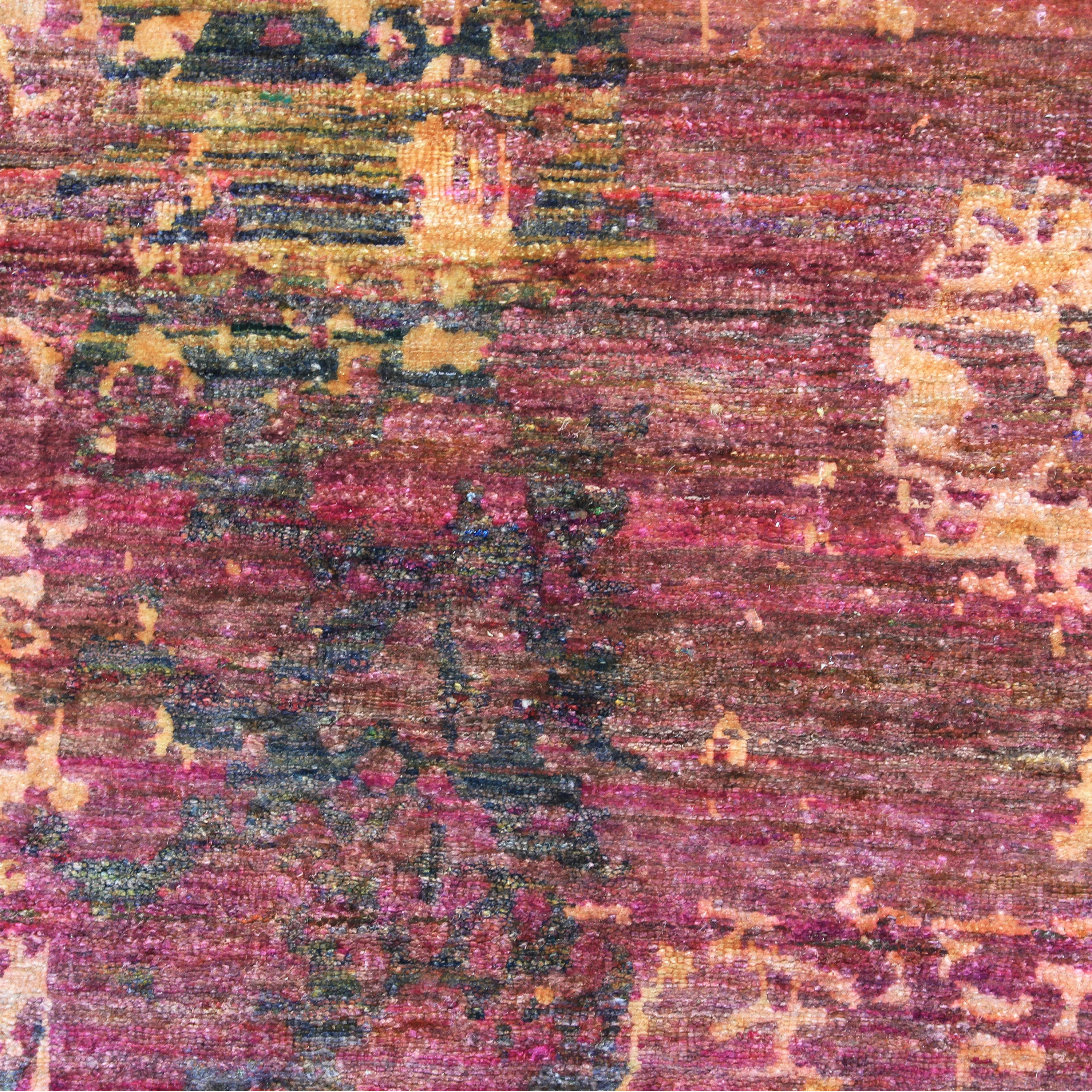 Red Alchemy Transitional Silk Rug - 7'6" x 10'4" - Image 5