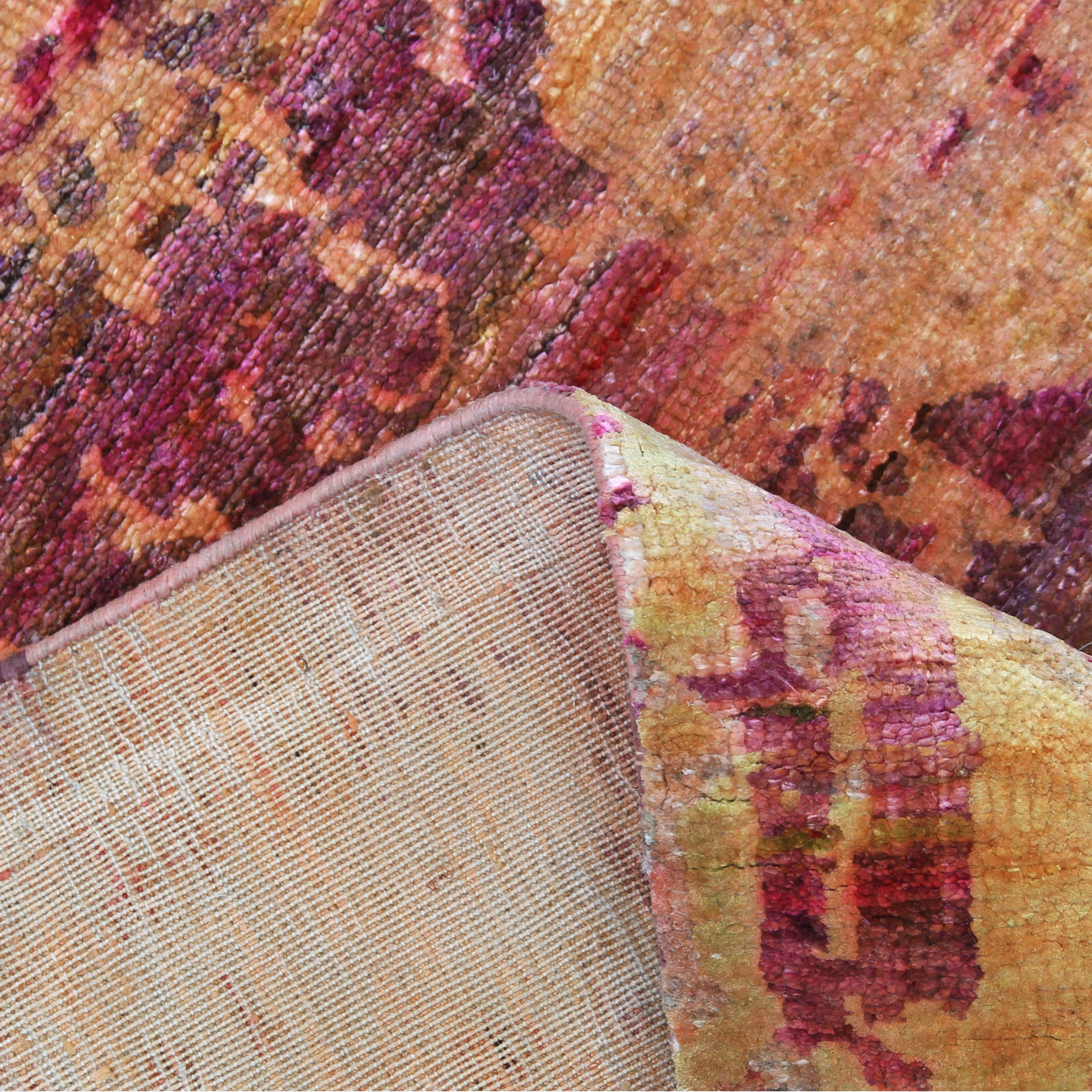 Red Alchemy Transitional Silk Rug - 7'6" x 10'4" - Image 6