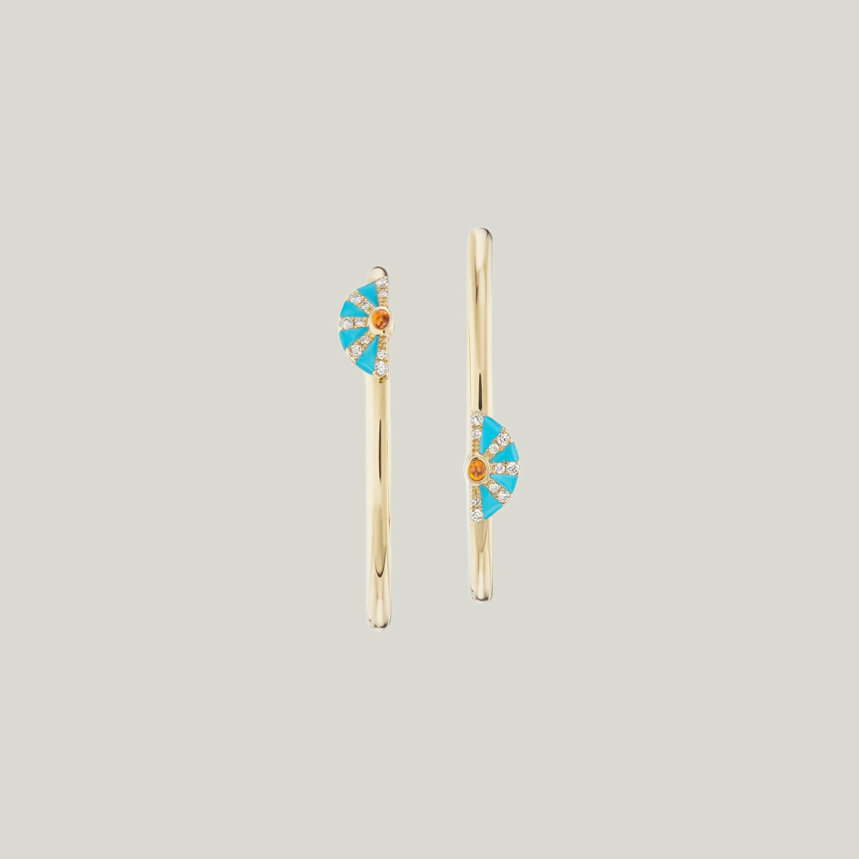 4 Elements Fire Hoop Earrings - Image 2