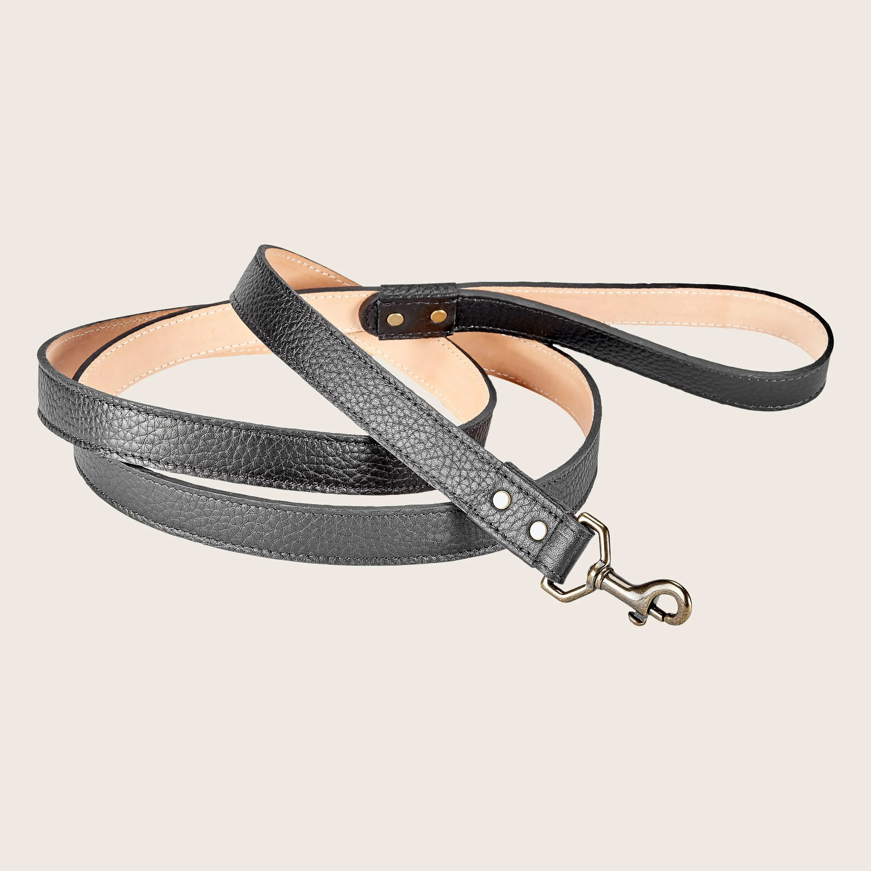 4" Leather Dog Leash - Image 4