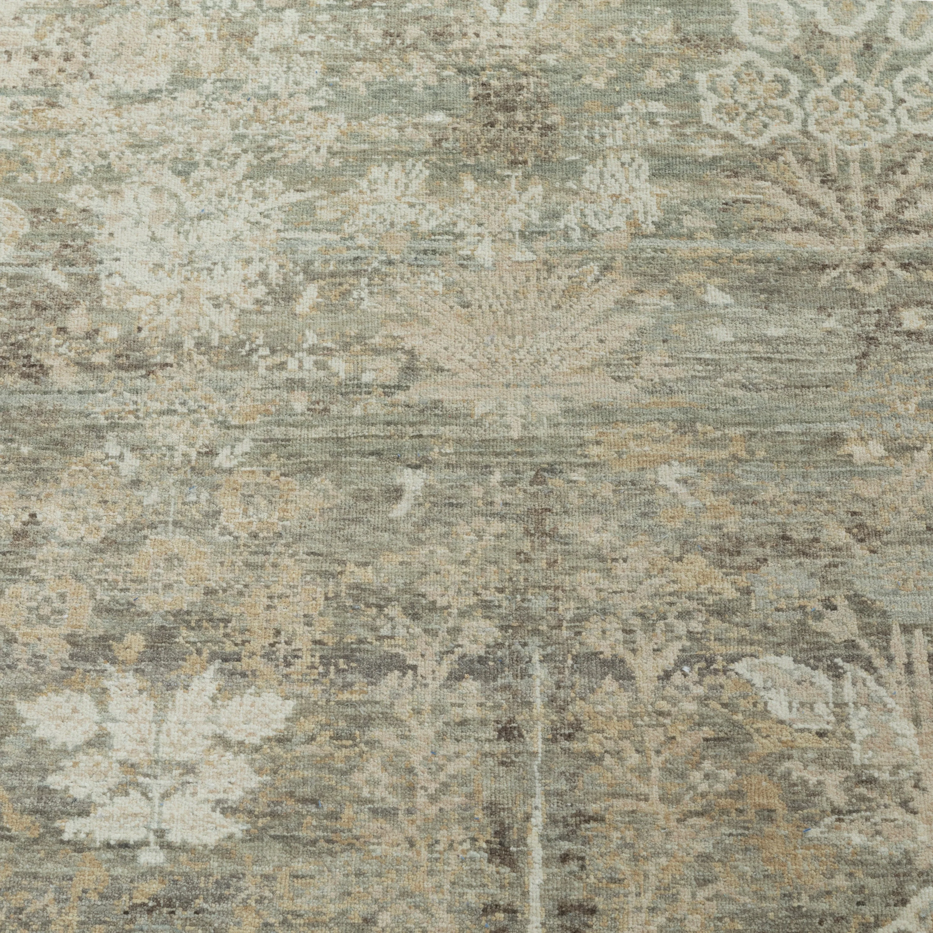 Sage Transitional Wool Lurex Blend Rug - 9'0 x 11'11" - Image 2