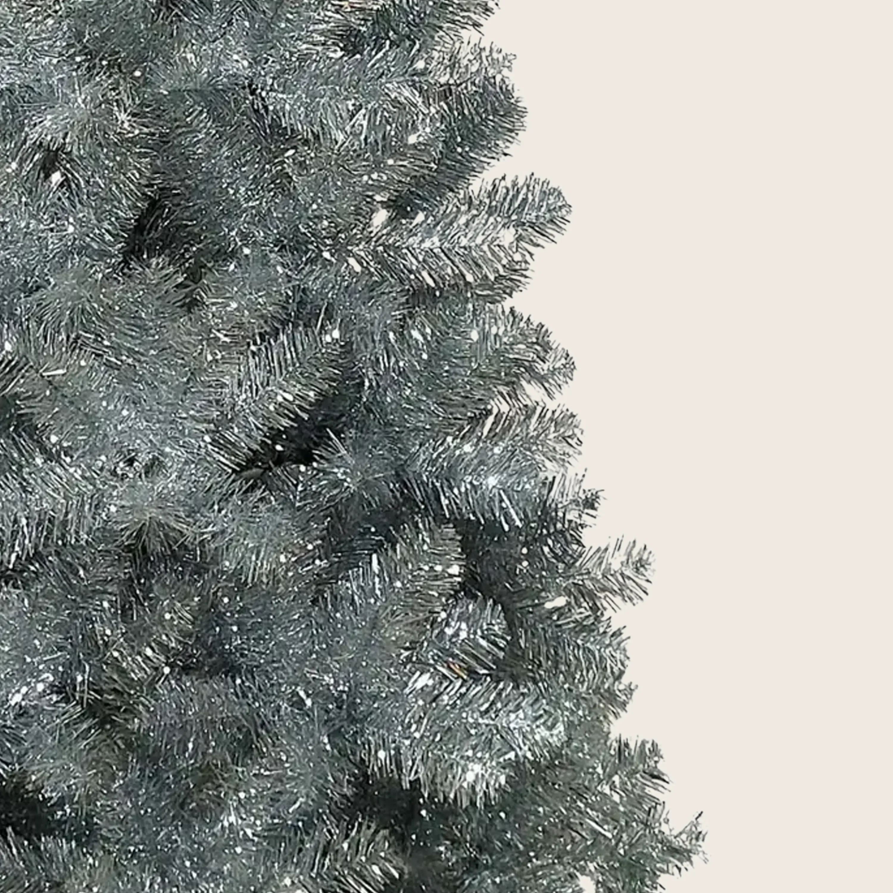 6' Un-Lit Silver Point Tree - Image 2