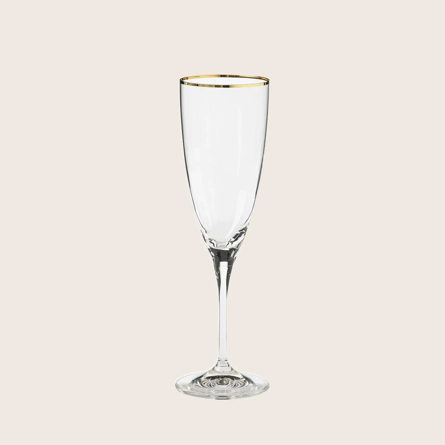 Sensa Flute with Golden Rim, Set of 6