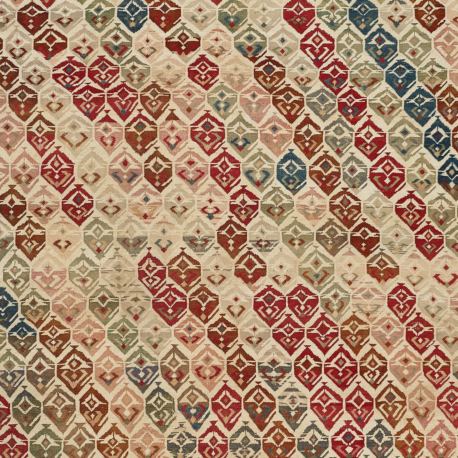 Multi Traditional Wool Rug - 8'11" x 10'6" - Image 2