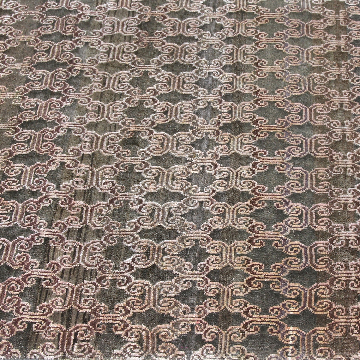 Brown Alchemy Transitional Wool Silk Blend Runner - 3' x 14'10" - Image 4