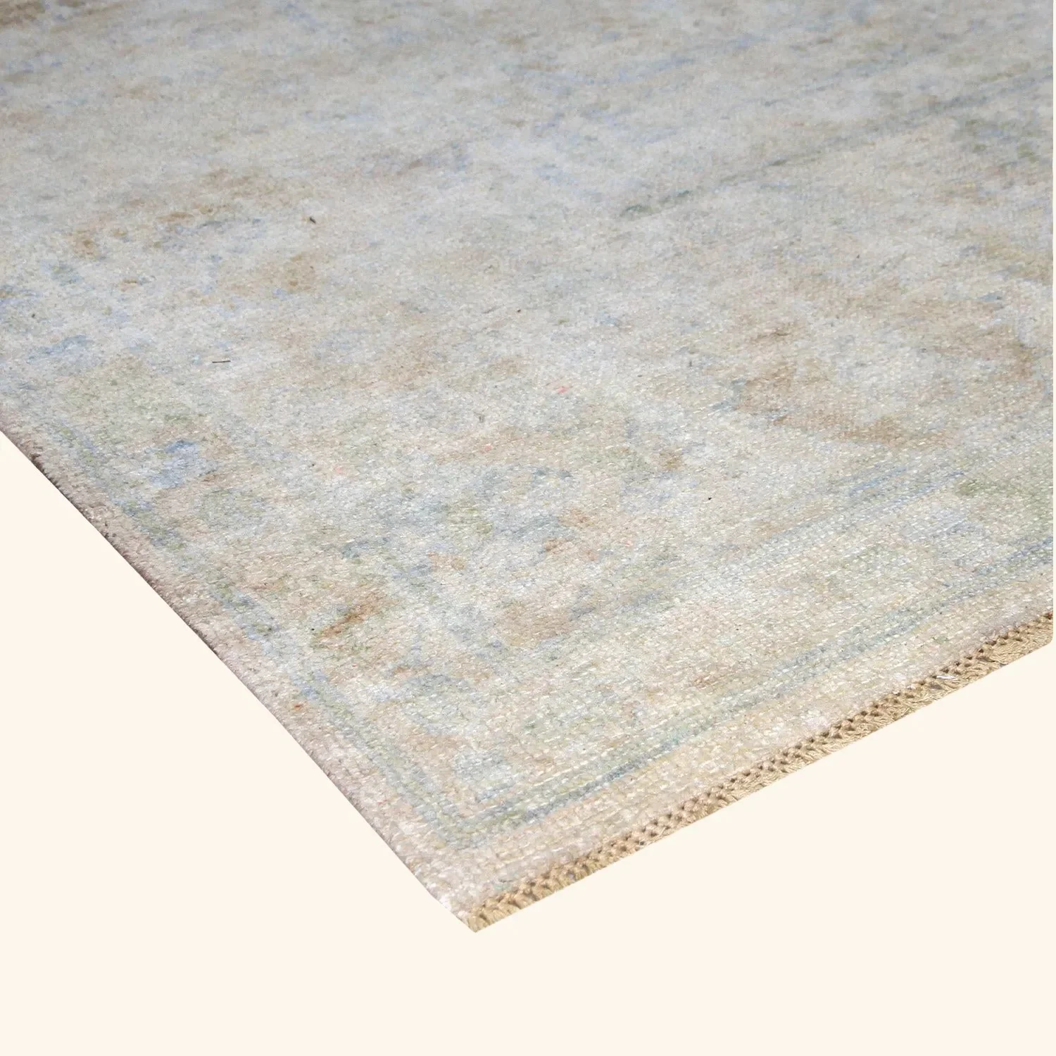 Blue Transitional Silk Rug - 10'2" x 14'5" - Image 2