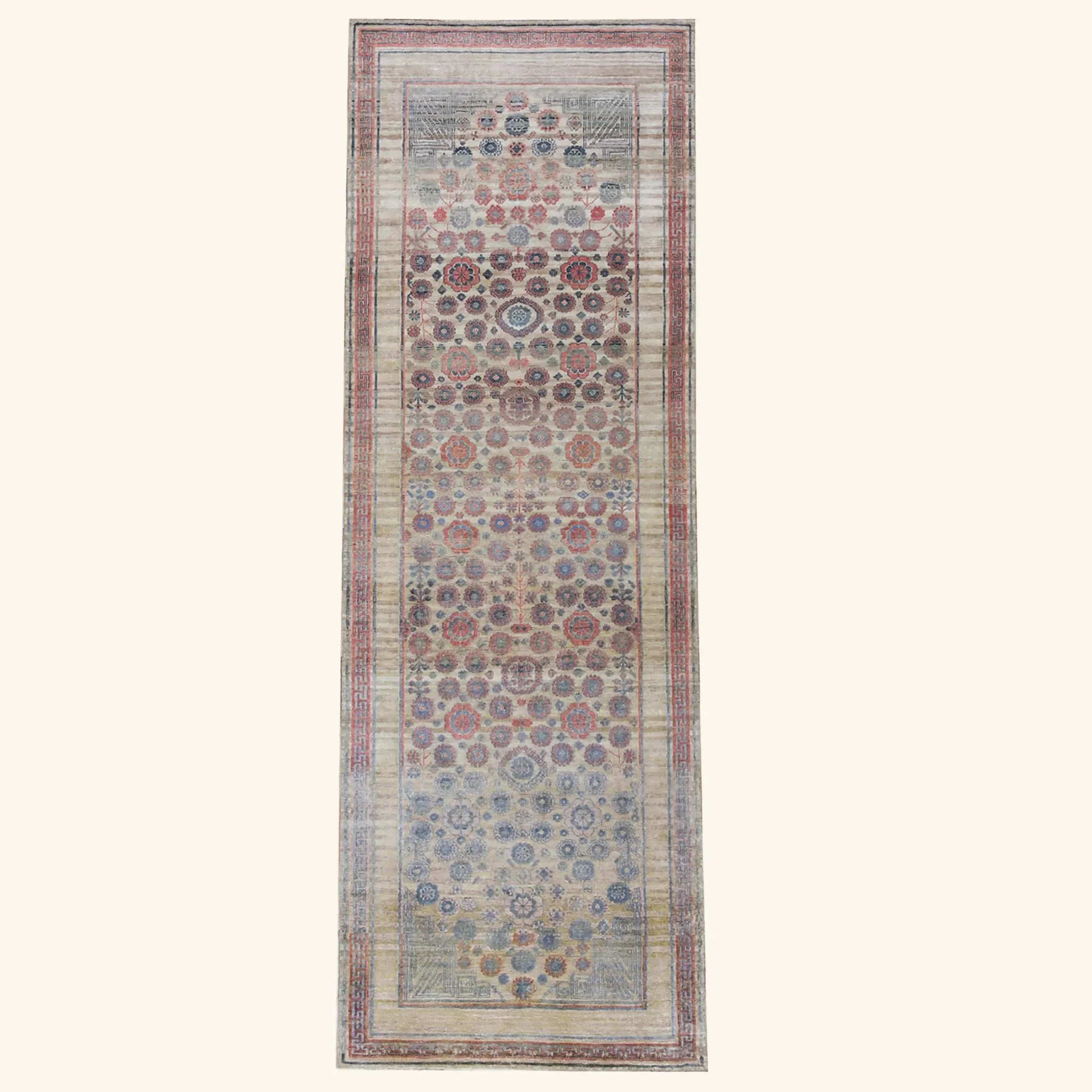 Pink Alchemy Transitional Silk Runner - 3'11" x 12'2"