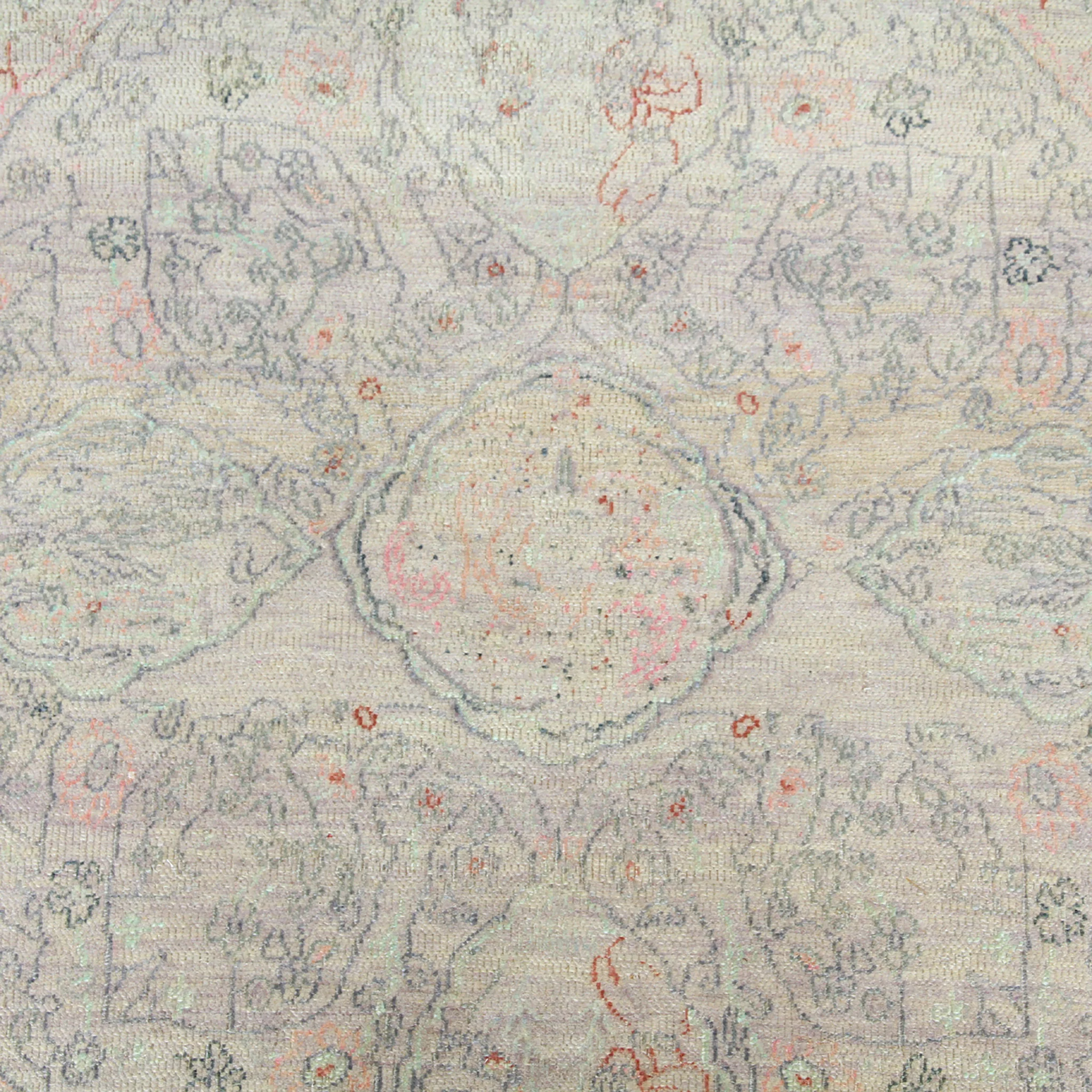 Green Transitional Wool Rug - 6'11" x 9'3" - Image 3