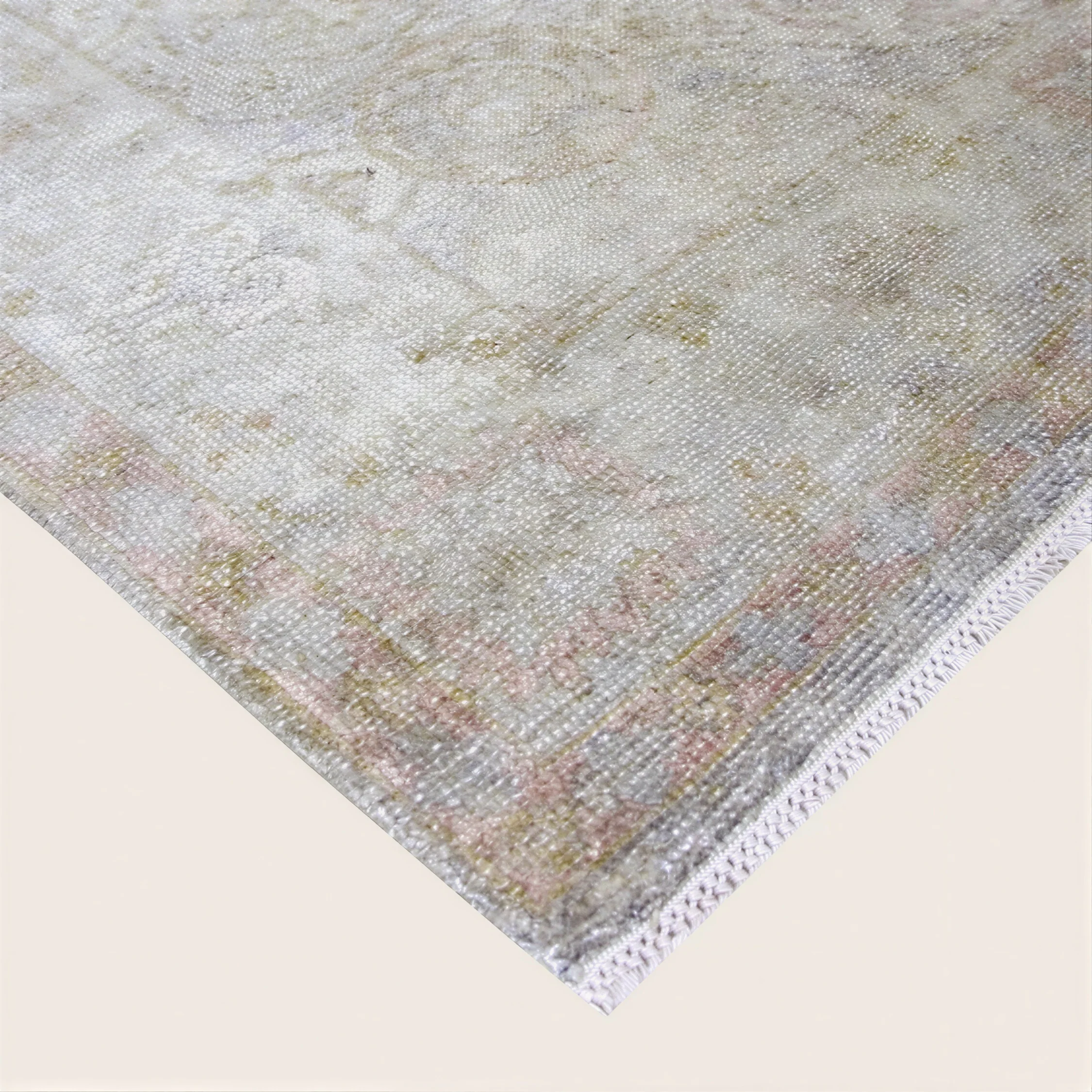 Blue Transitional Silk Rug - 12' x 15'7" - Image 7