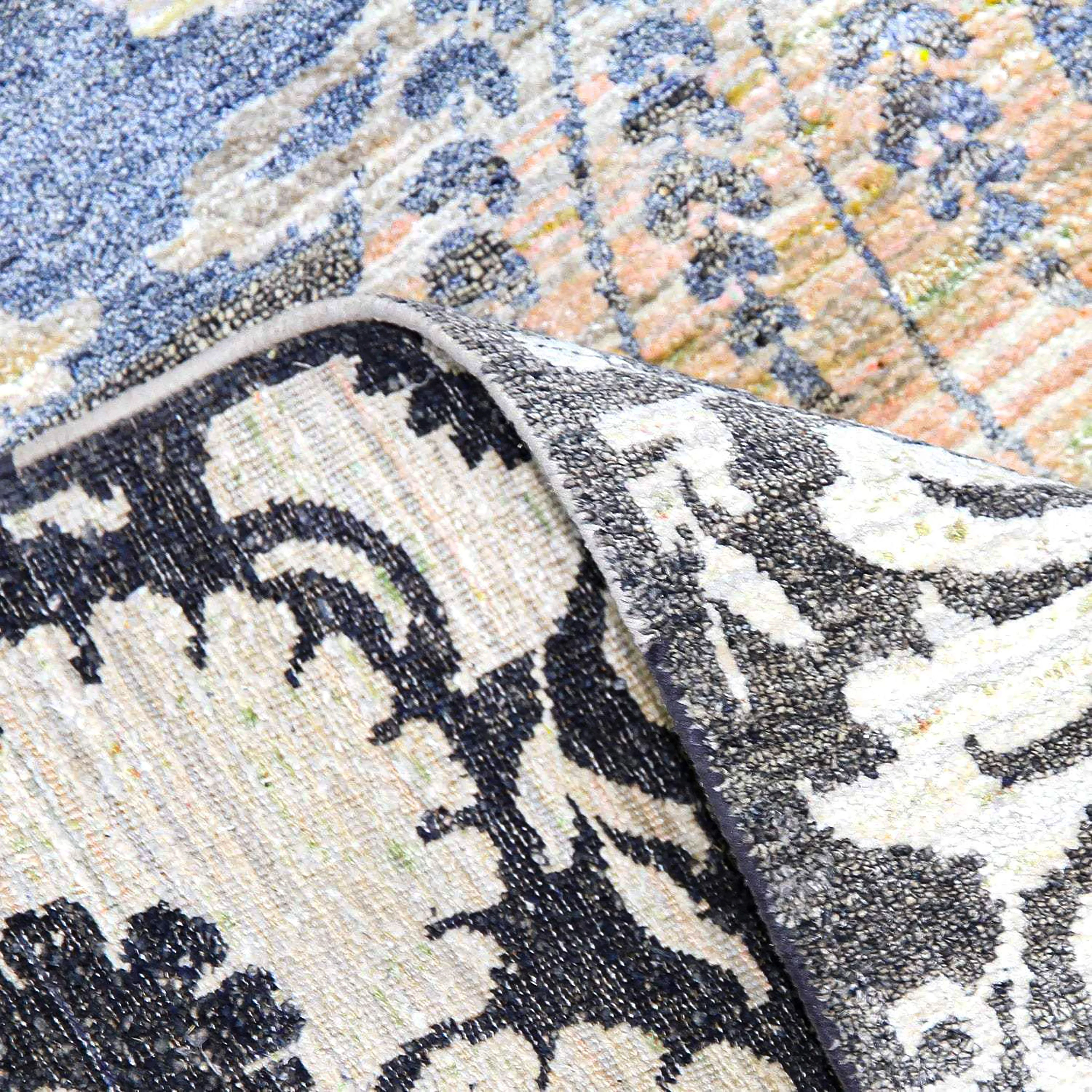 Black Alchemy Transitional Silk Runner - 3' x 15'6" - Image 4