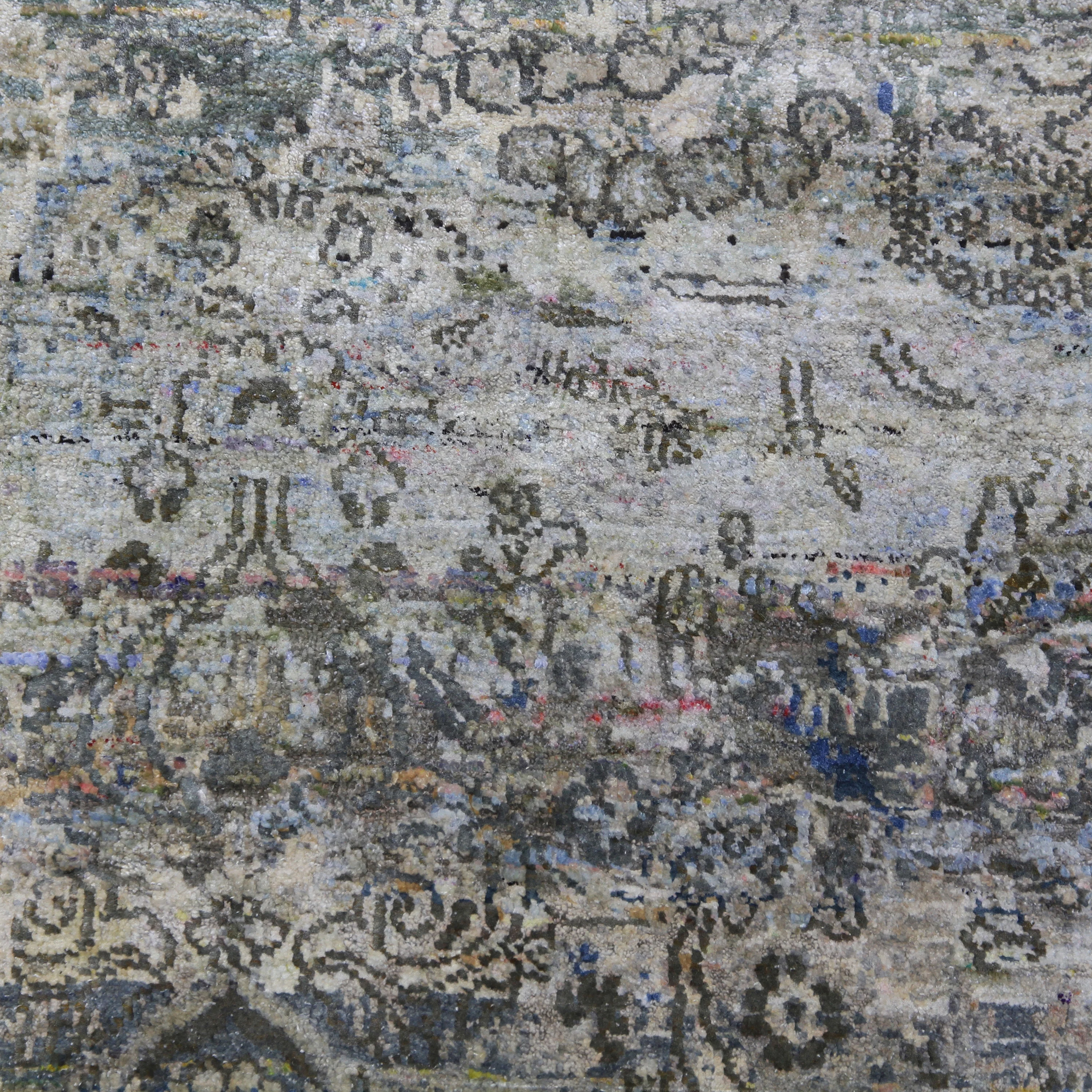 Multicolored Alchemy Transitional Silk Rug - 9' x 12'10" - Image 2