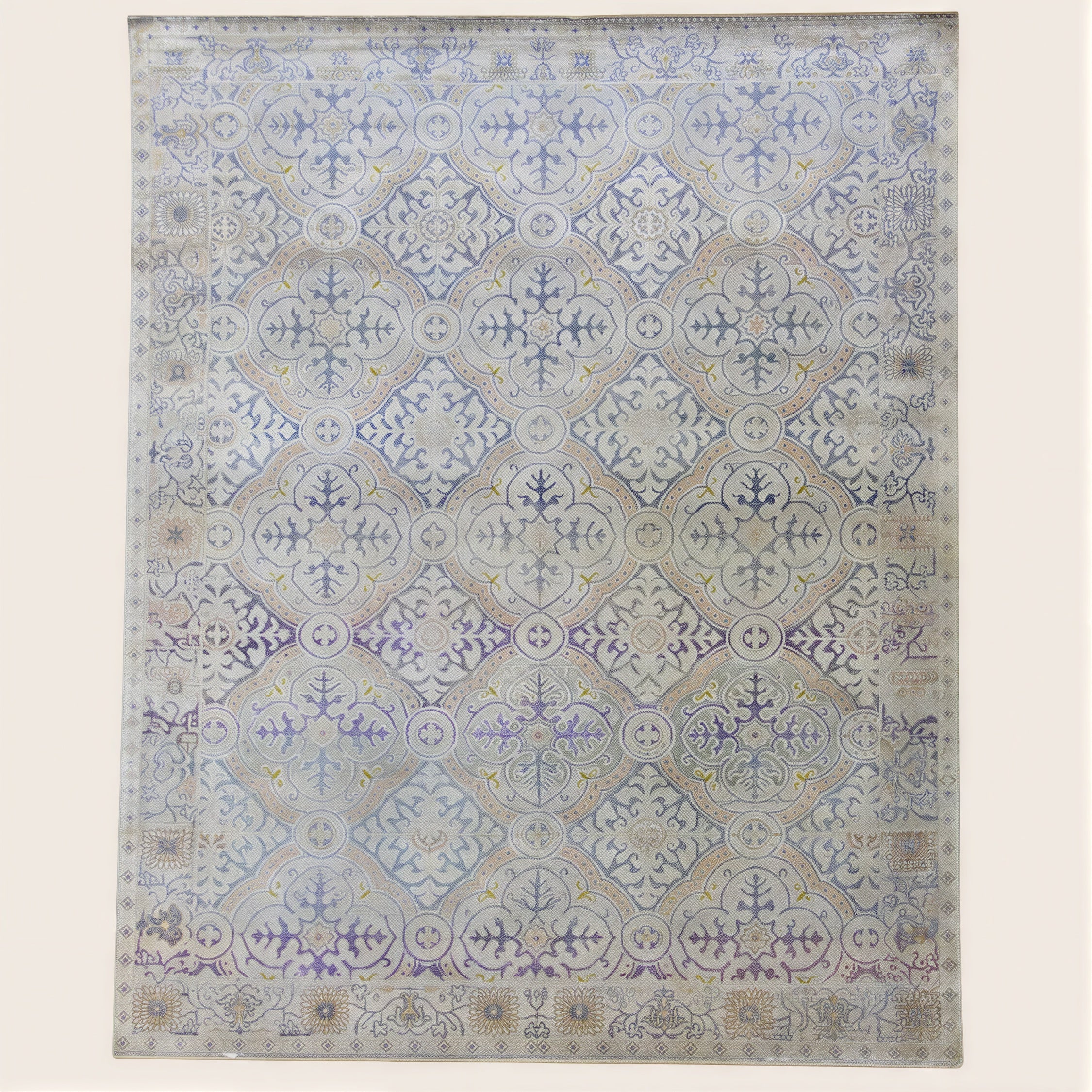 Grey Alchemy Transitional Silk Rug - 9'3" x 11'11"