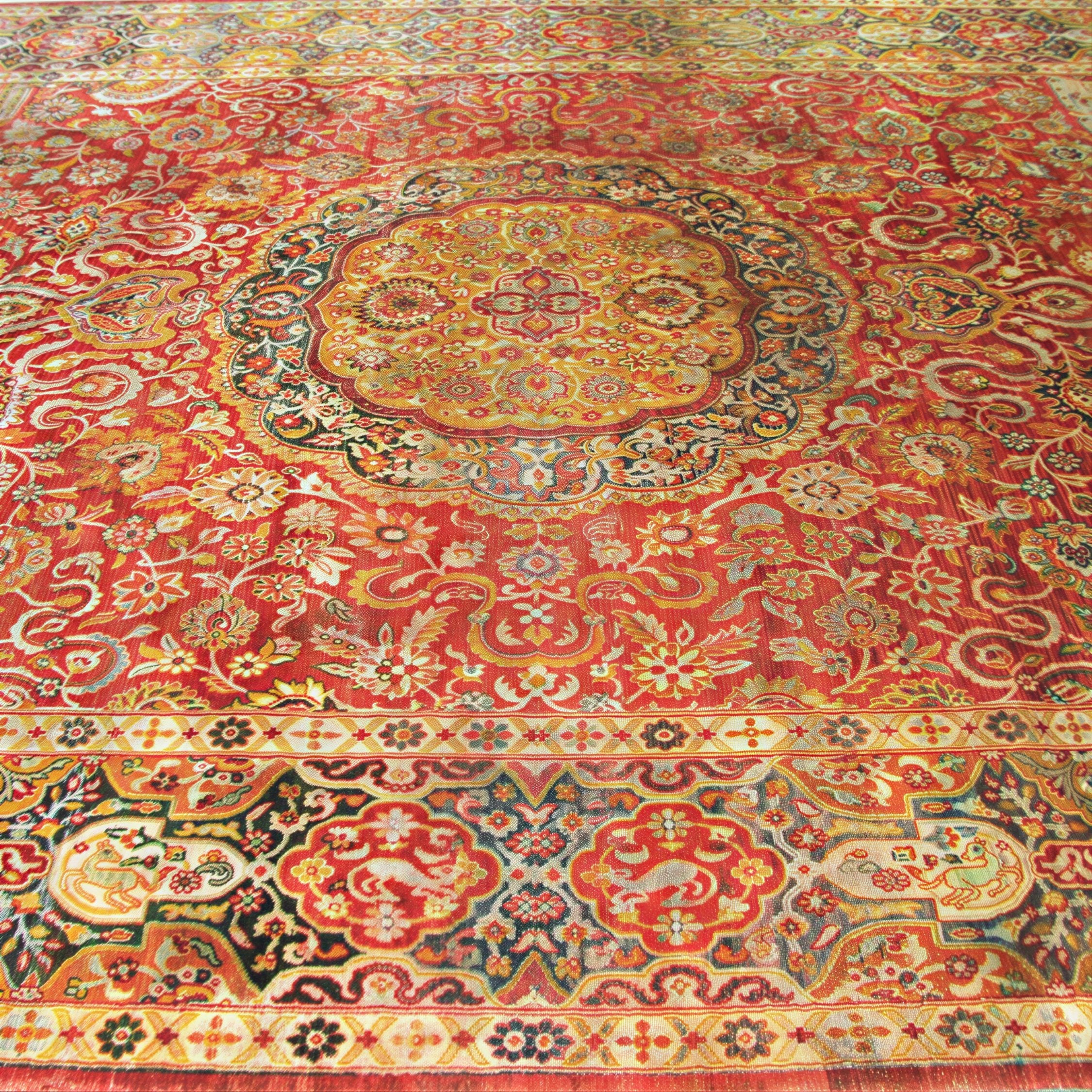 Red Alchemy Traditional Silk Rug - 9'7" x 15'8" - Image 2