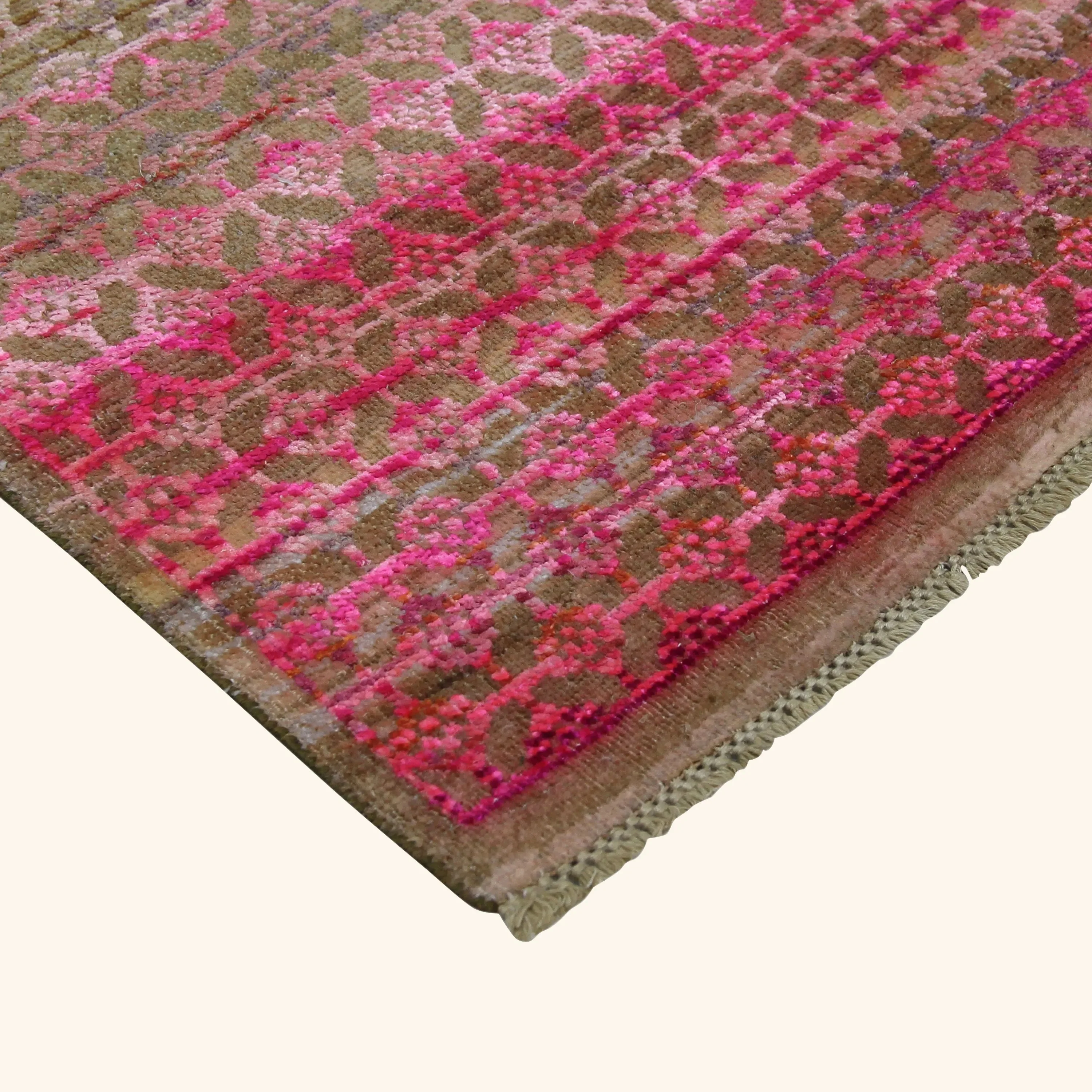 Red Alchemy Transitional Silk & Wool Runner - 2'10" x 12'6" - Image 6