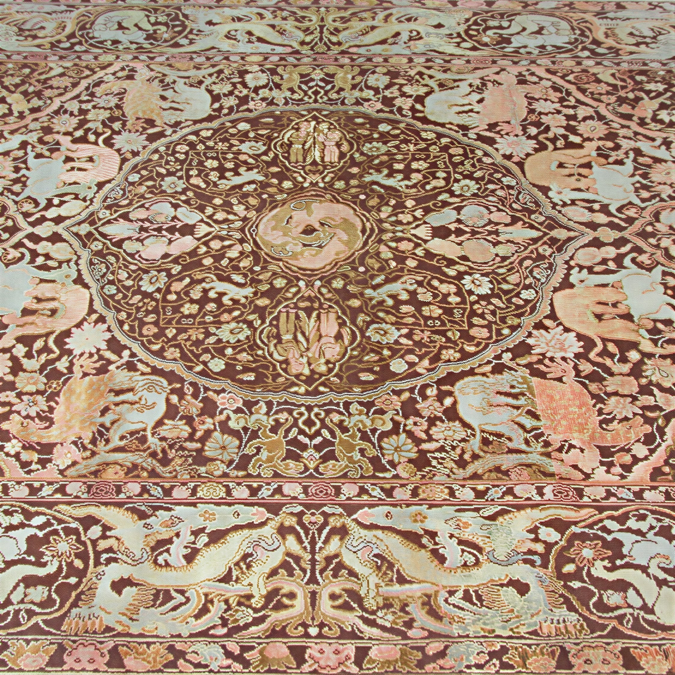 Brown Alchemy Transitional Wool Silk Blend Rug - 6'4" x 9'3" - Image 2