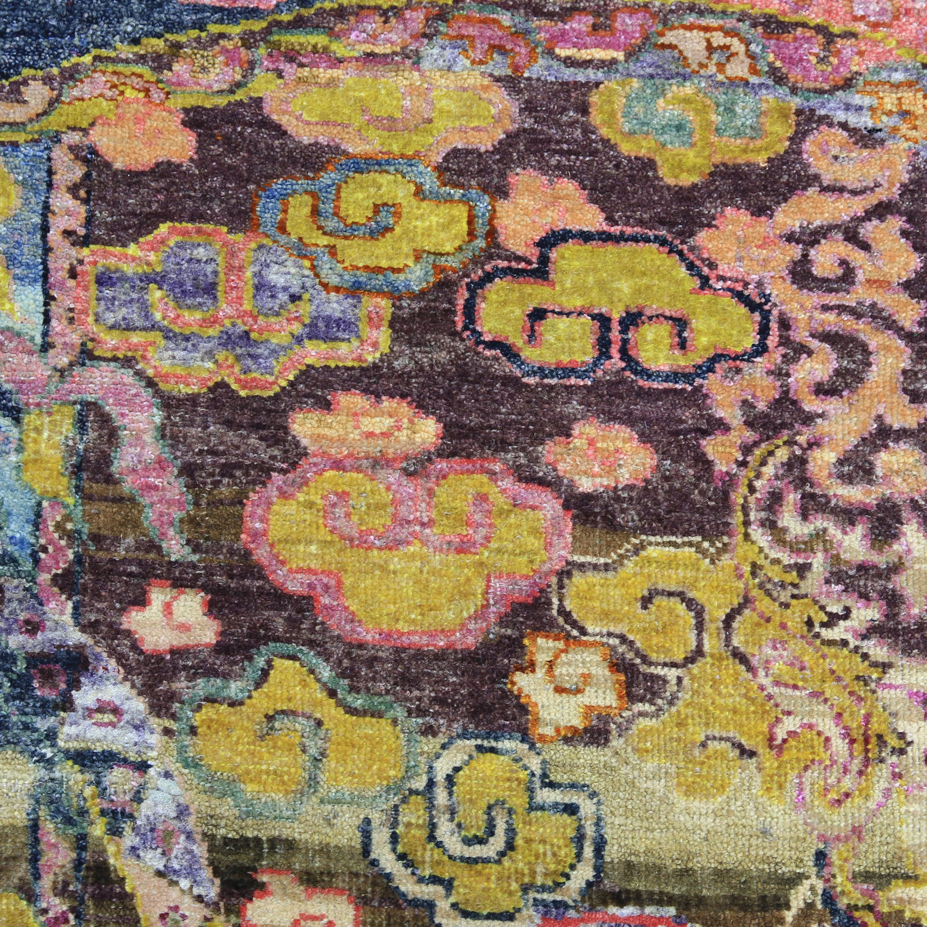 Multicolored Alchemy Transitional Silk & Wool Rug - 8'6" x 11'7" - Image 2