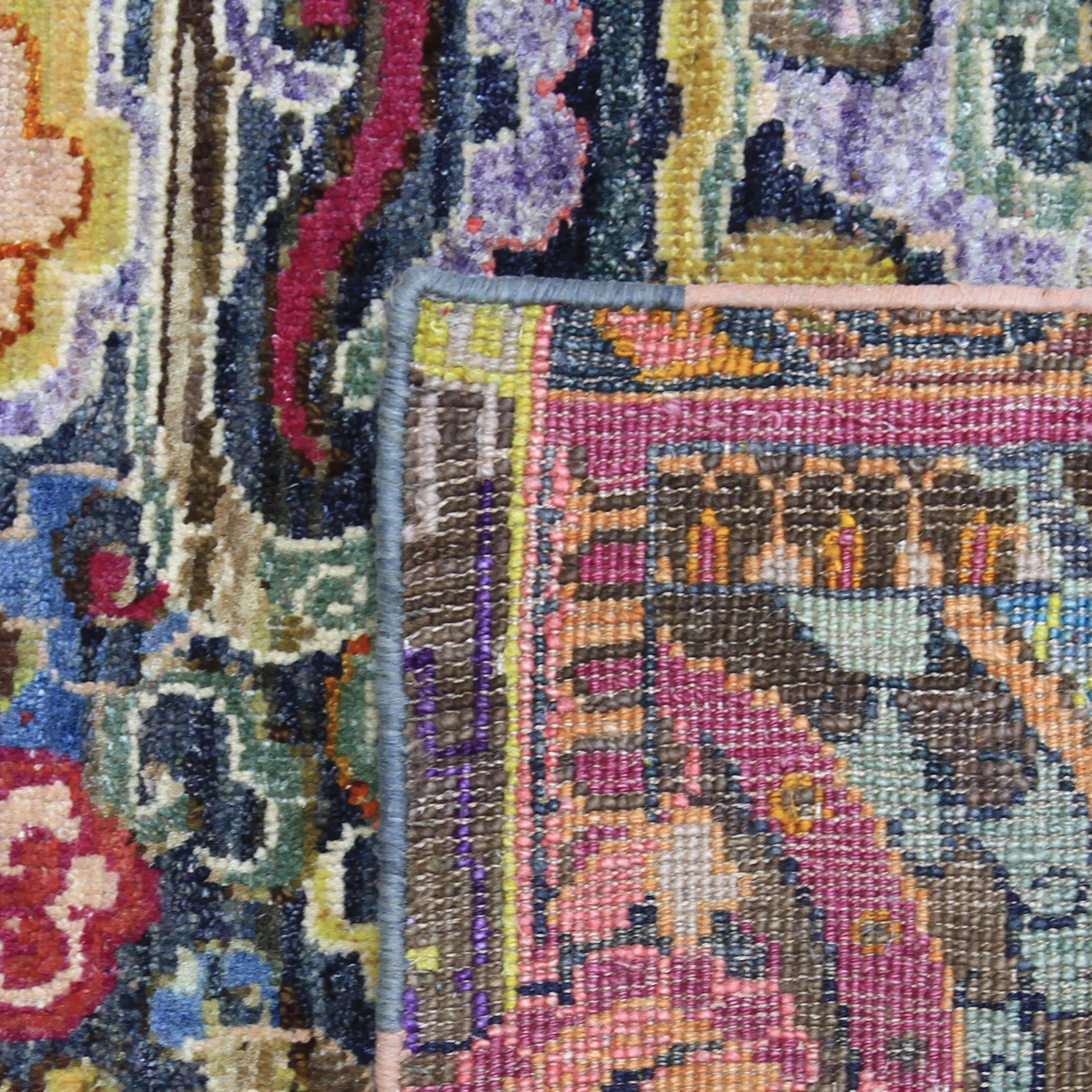 Multicolored Alchemy Transitional Silk & Wool Rug - 8'6" x 11'7" - Image 7