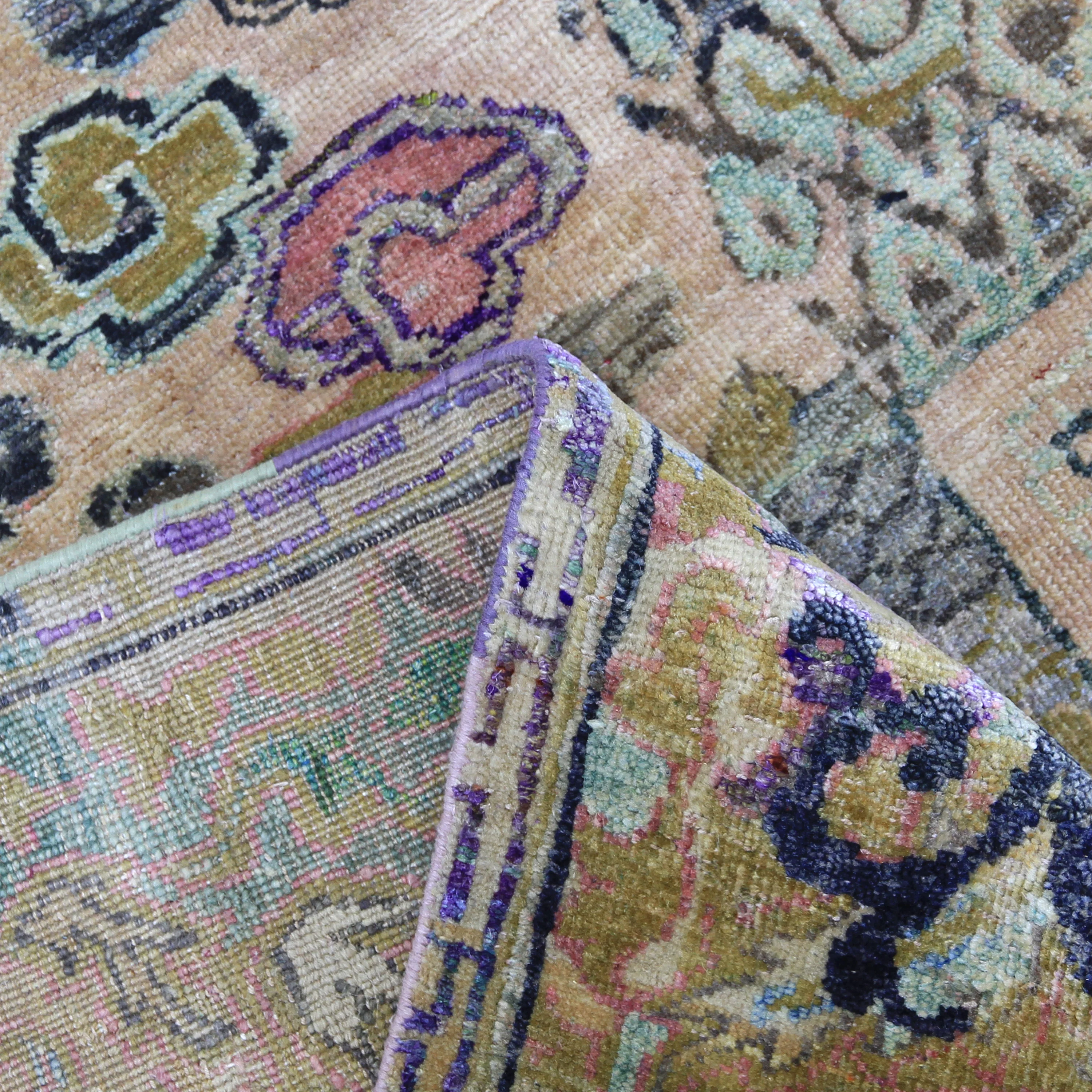 Multicolored Alchemy Transitional Silk & Wool Rug - 9'10" x 13'3" - Image 4