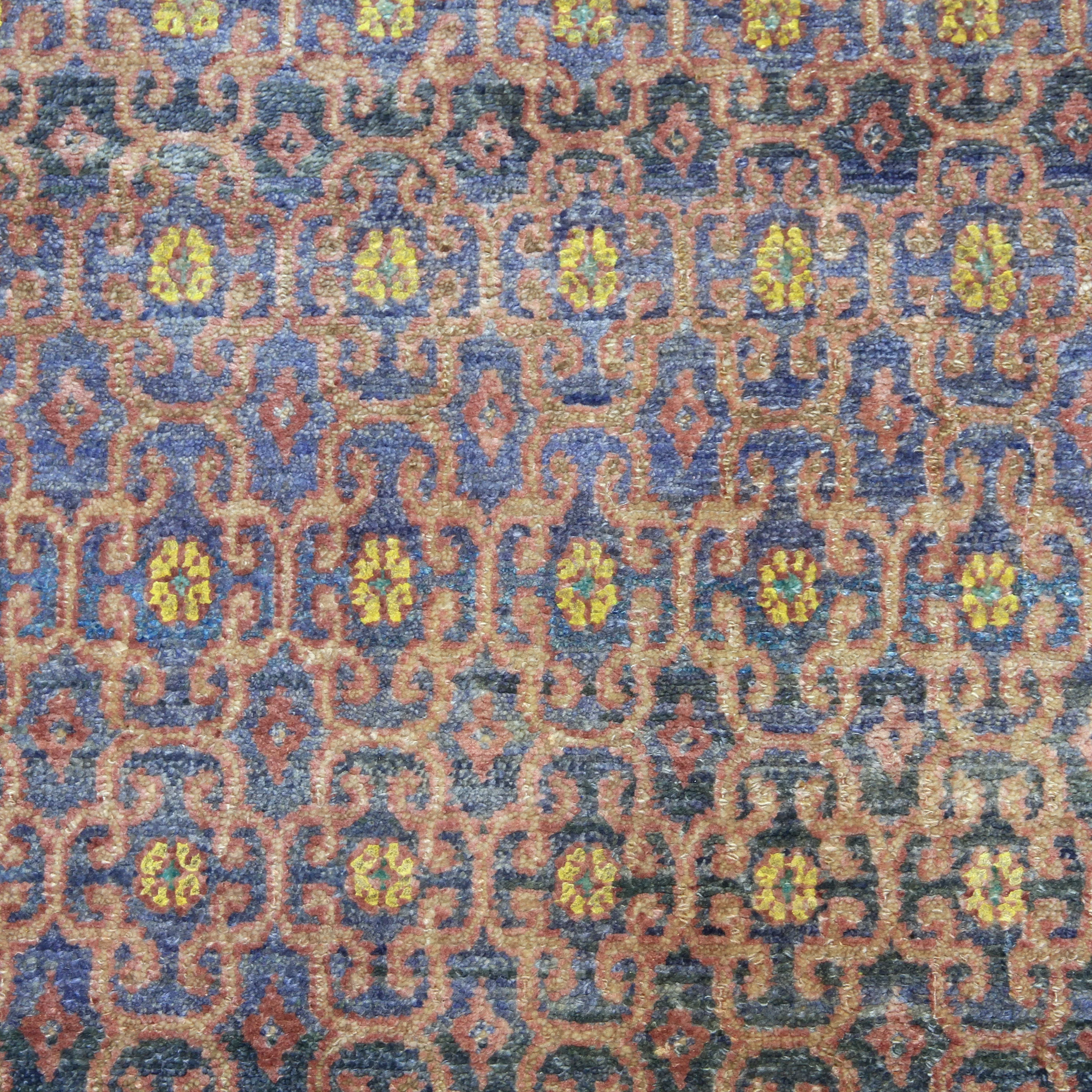 Purple Alchemy & Pink Transitional Wool Silk Blend Rug - 8' x 10'6" - Image 4