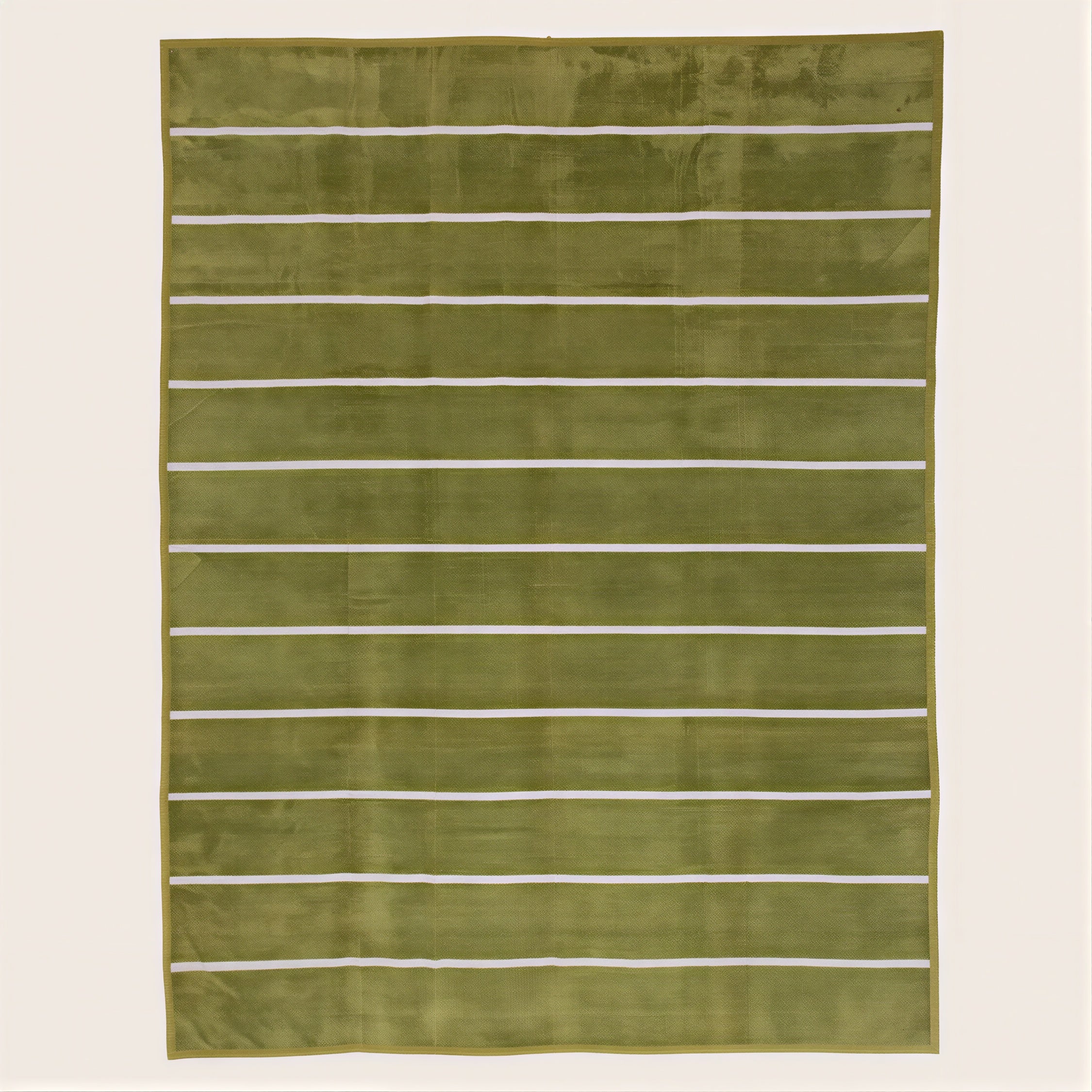 Green Flatweave Cotton Rug - 8'10" x 11'10"