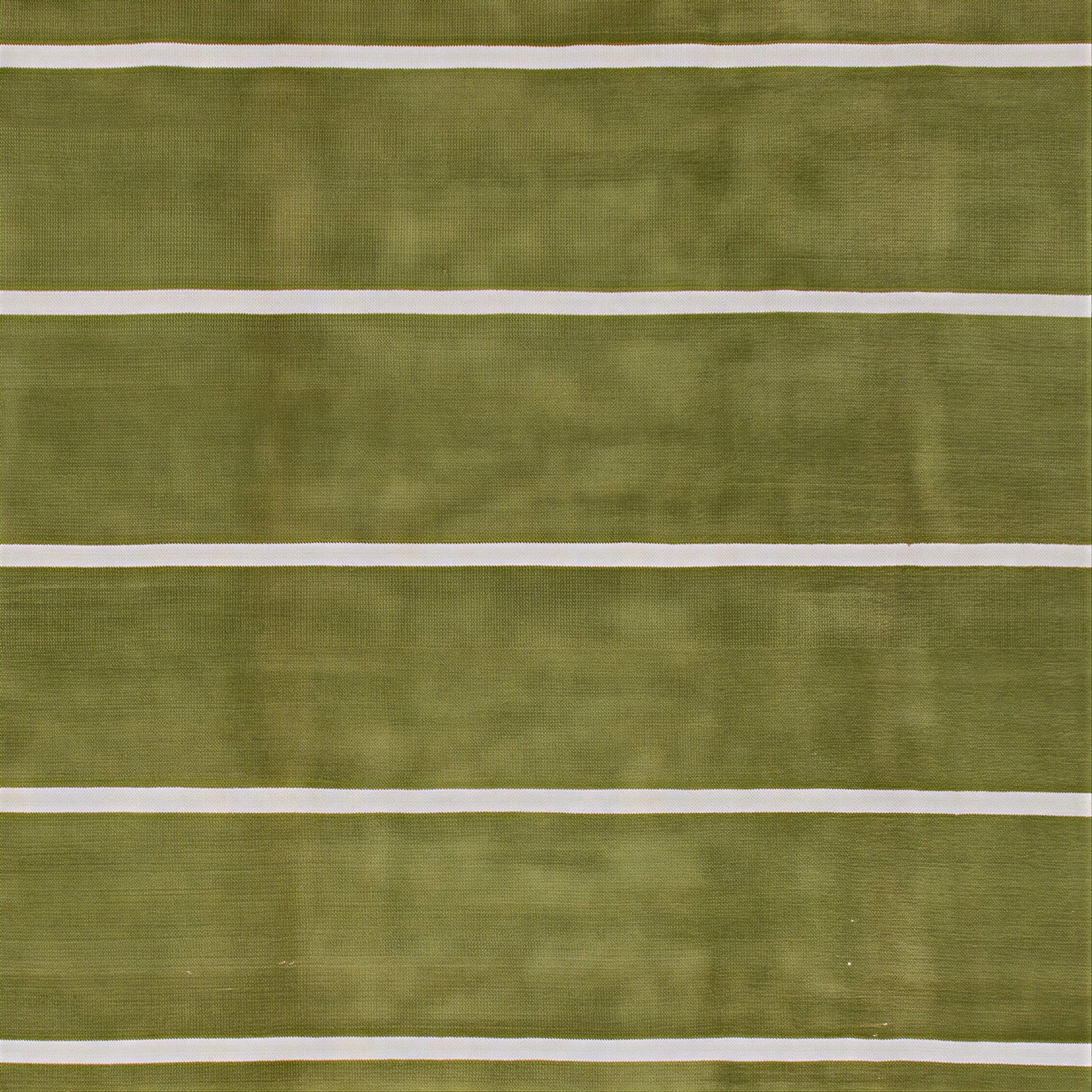 Green Flatweave Cotton Rug - 8'10" x 11'10" - Image 2