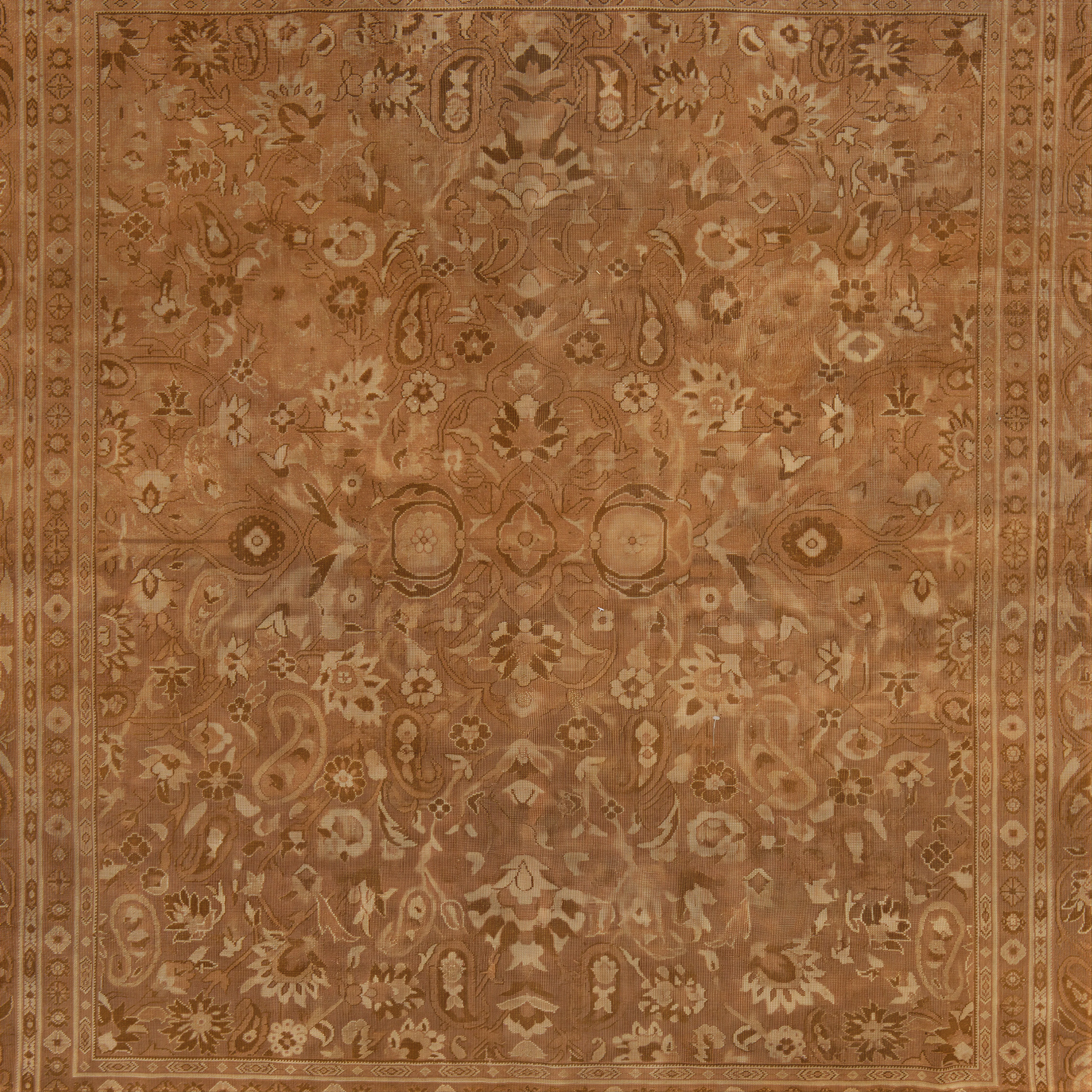 Brown Amritsar Vintage Rug - 7'10" x 8'10" - Image 2