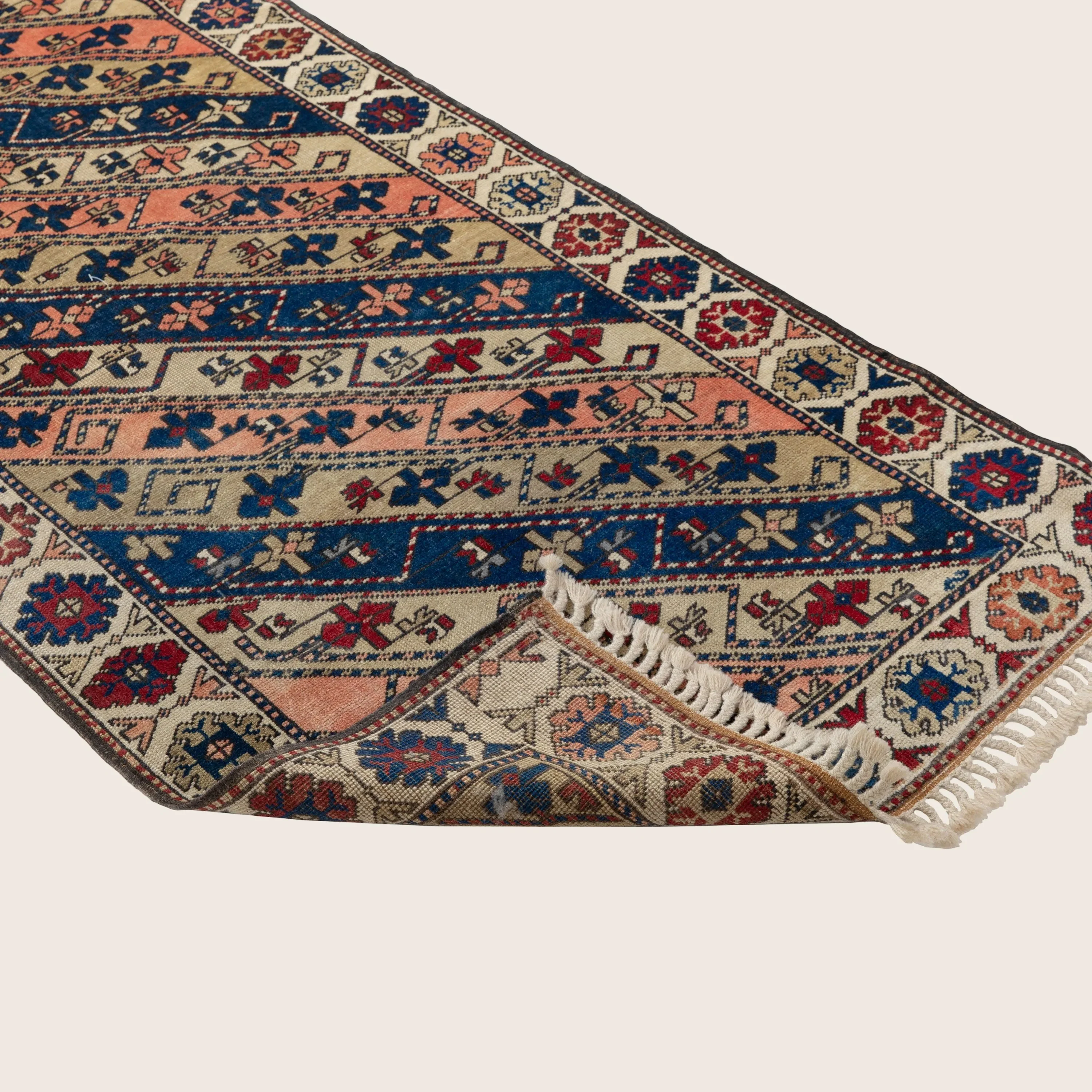Multicolored Traditional Wool Runner - 3' x 12' - Image 4