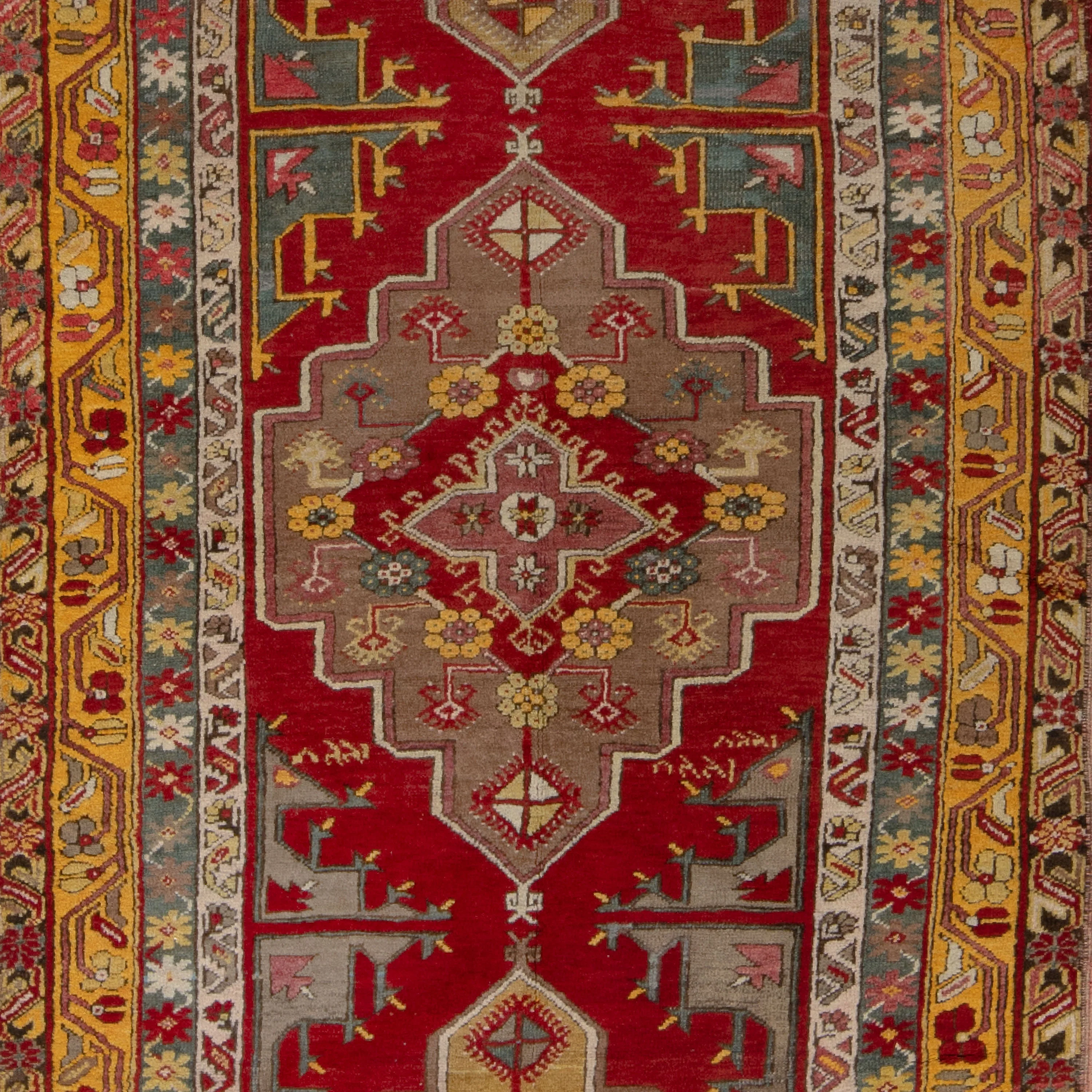 Multicolored Traditional Wool Runner - 4'2" x 10'5" - Image 2