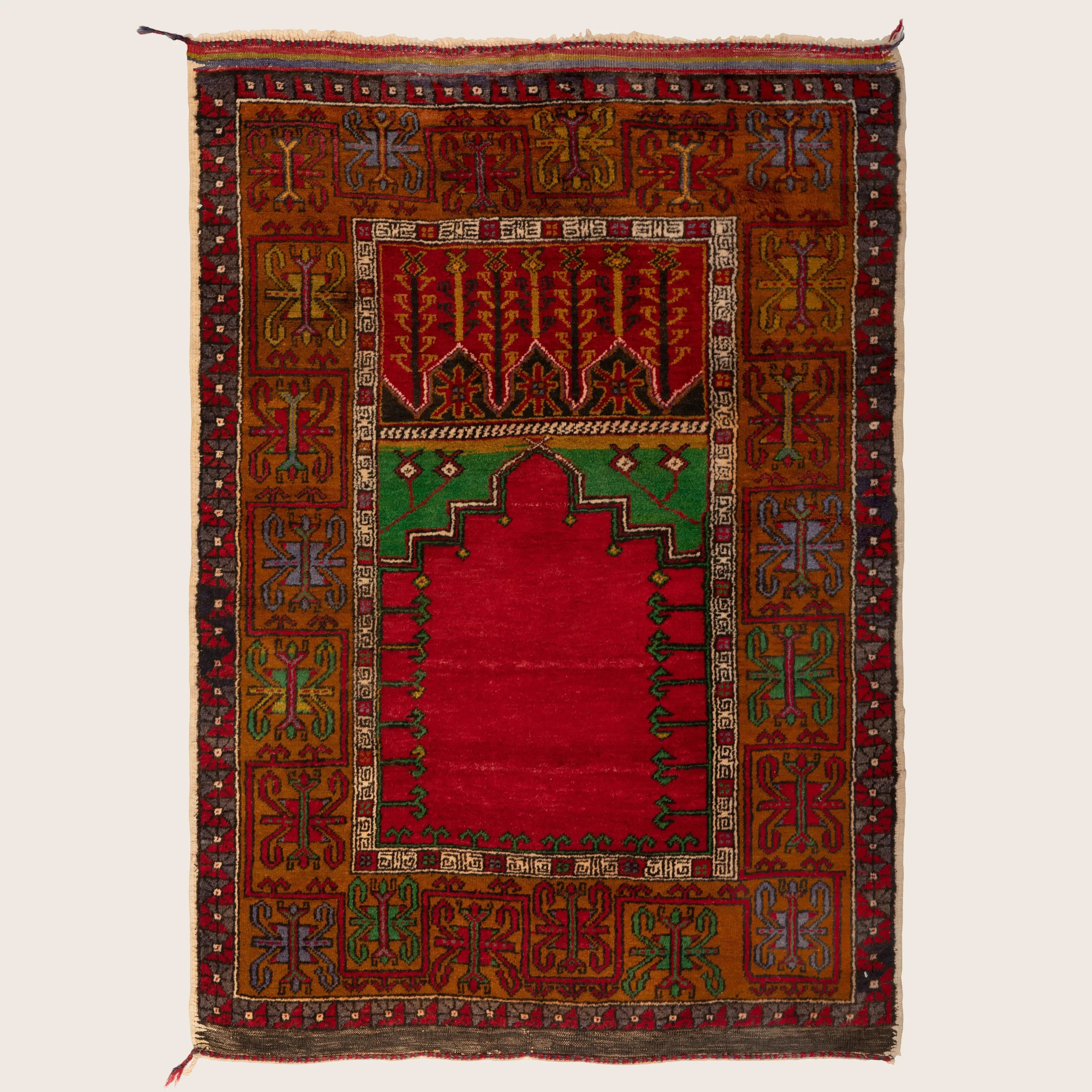 Multicolored Traditional Wool Rug - 4'3" x 6'1"