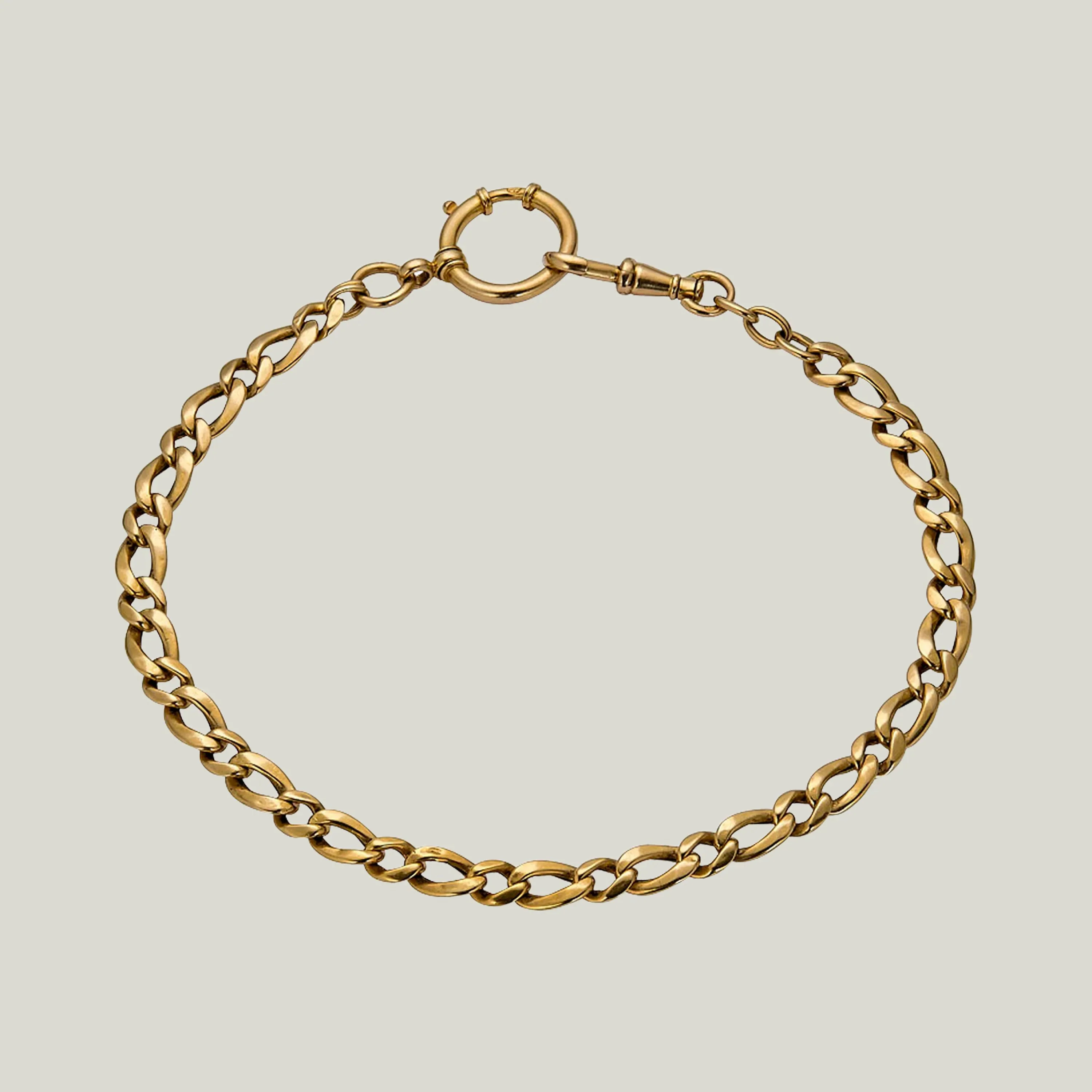 Antique 14K Rose Gold Vest Chain Bracelet