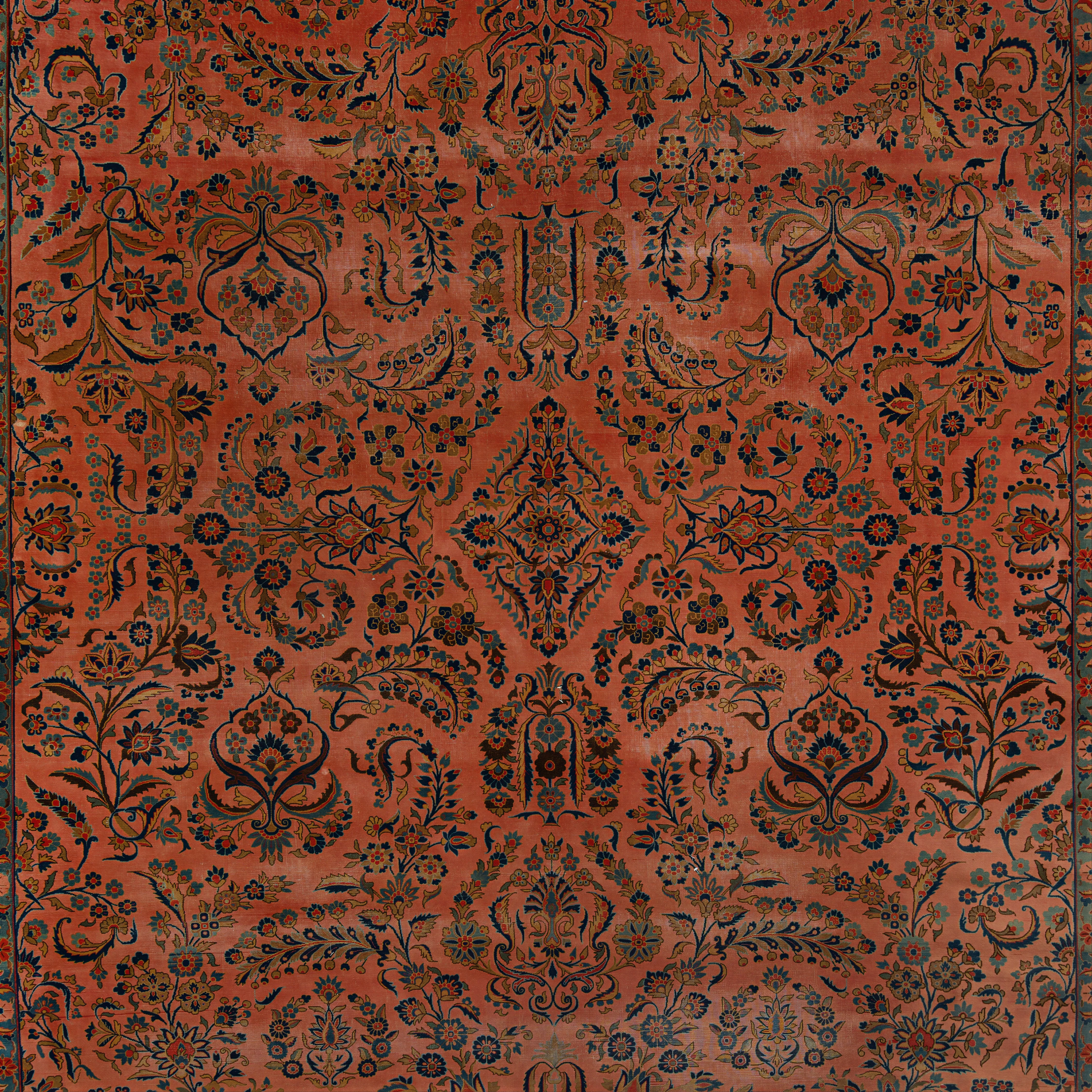 Red Antique Kashan Persian Rug - 10'10" x 16'1" - Image 3